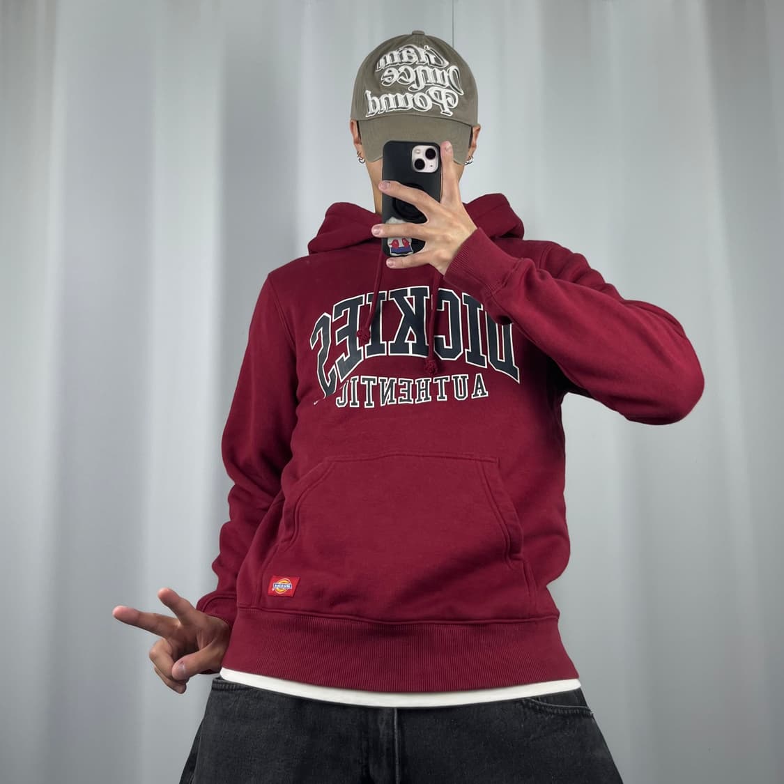 <디키즈 어센틱 버건디 후드티> No.1265 상품이미지2