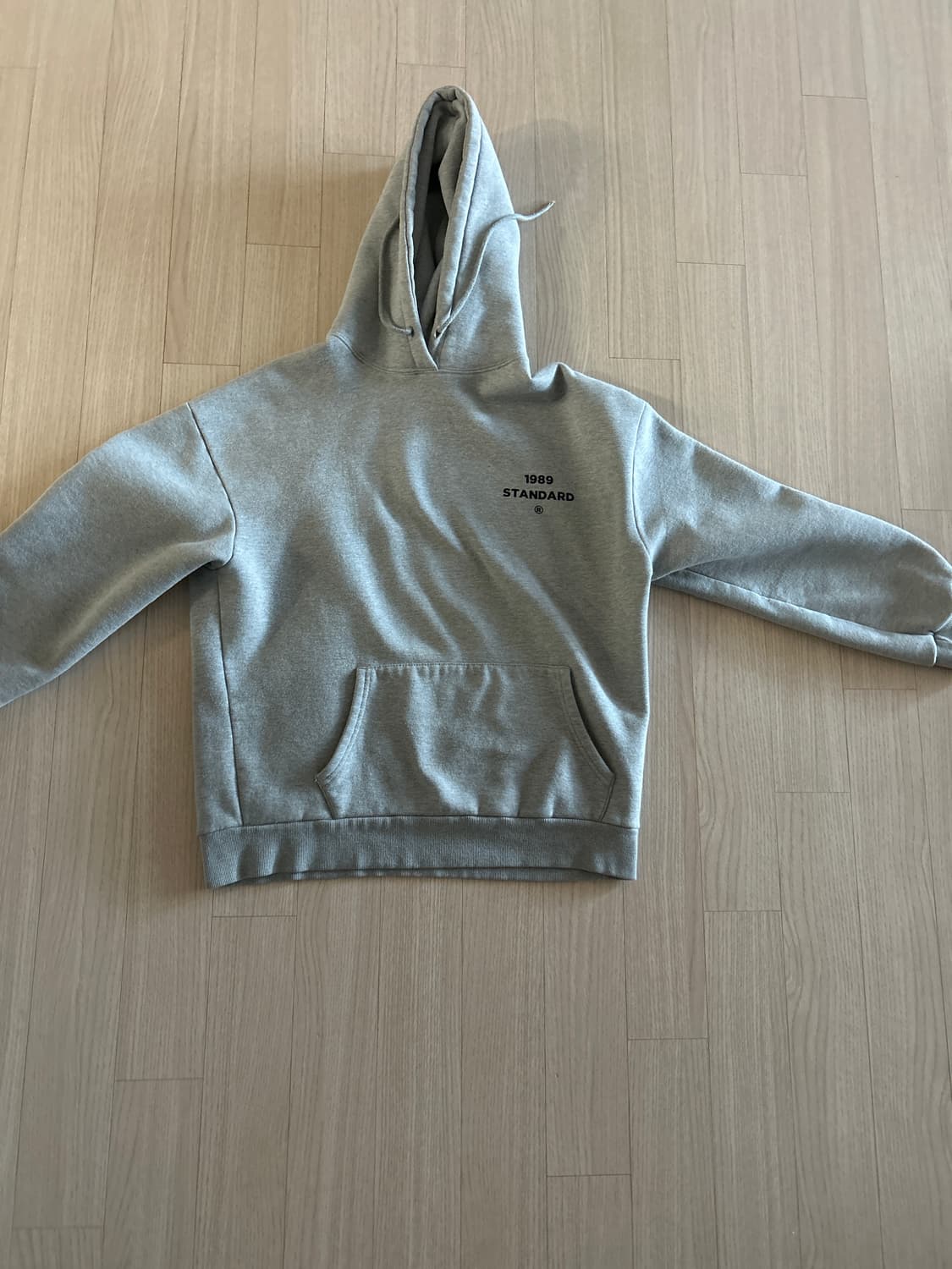 1989 스탠다드 회색 후드티 상품이미지1