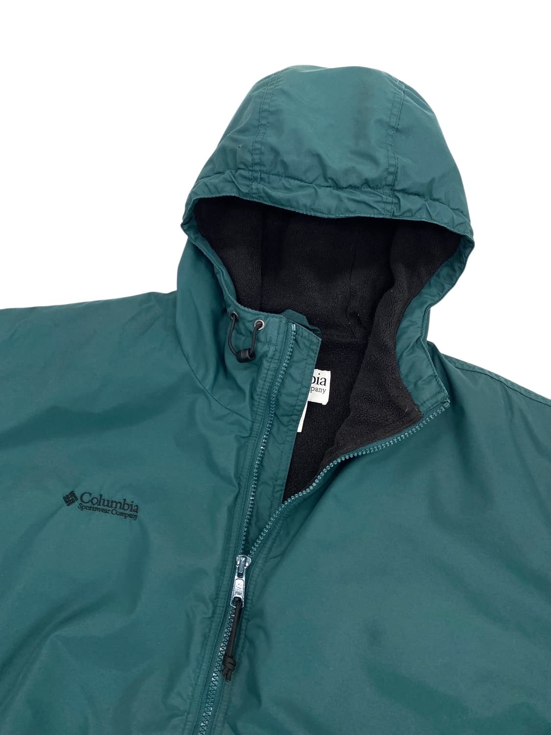 90's 컬럼비아 플리스 안감 나일론 후드 자켓 상품이미지2