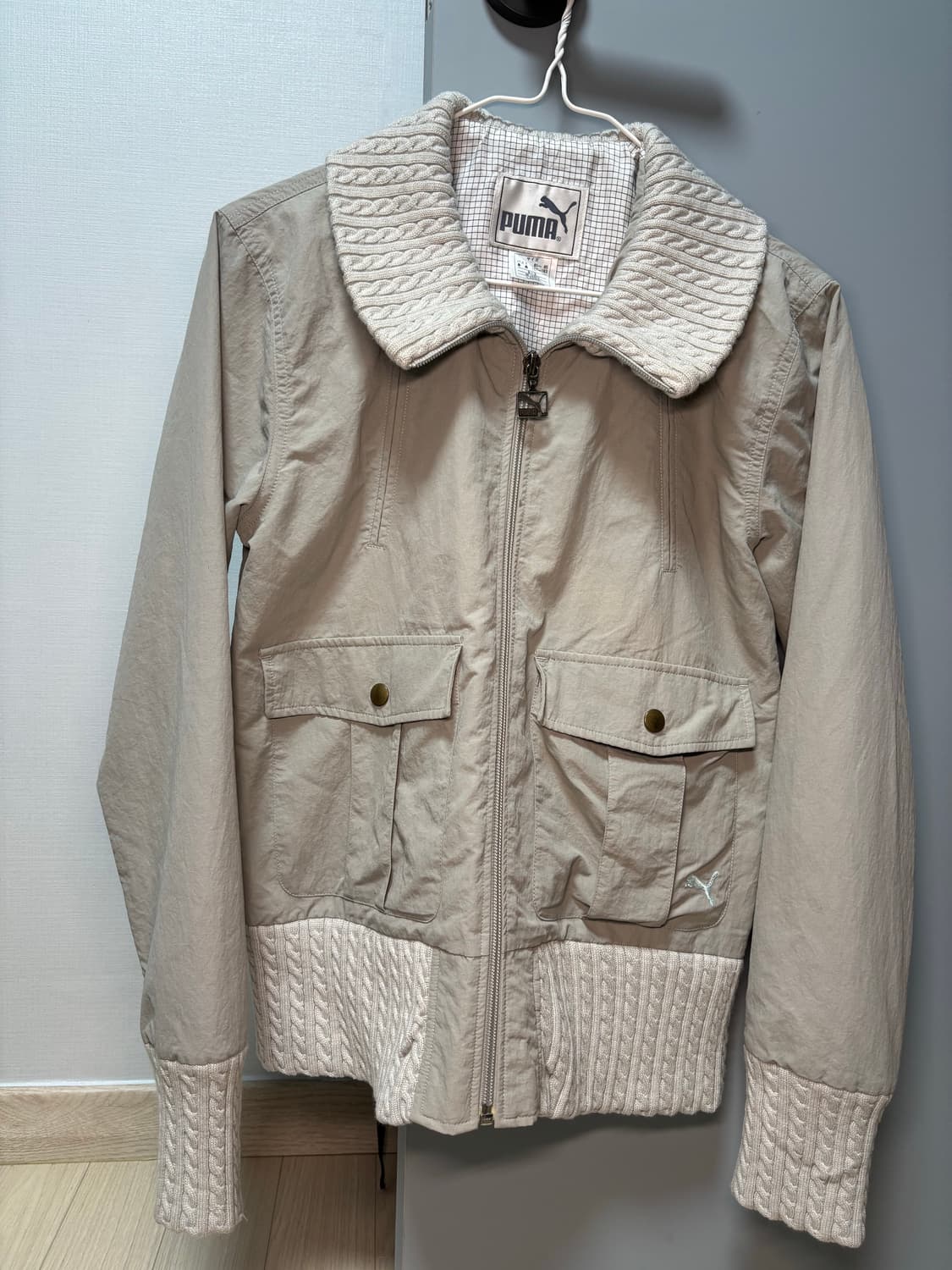 사카이맛 퓨마 쿨그레이 니트집업 상품이미지4