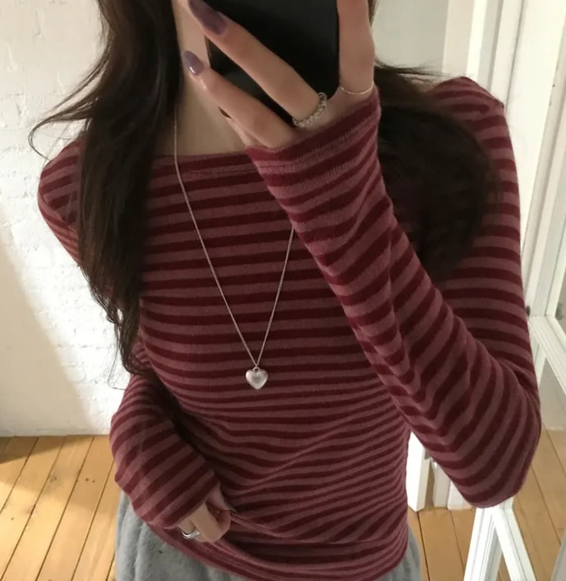 빈티지 소브르 스트라이프 탑 상품이미지1