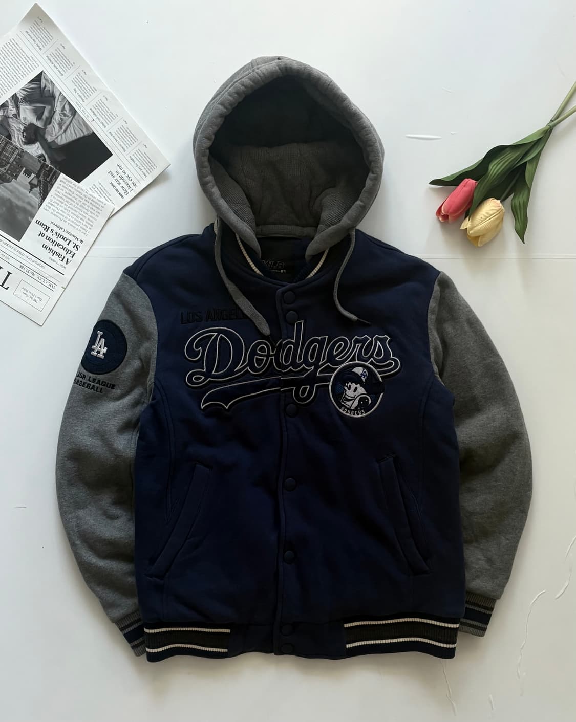 MLB LA 다저스 바시티 후드 자켓 상품이미지2