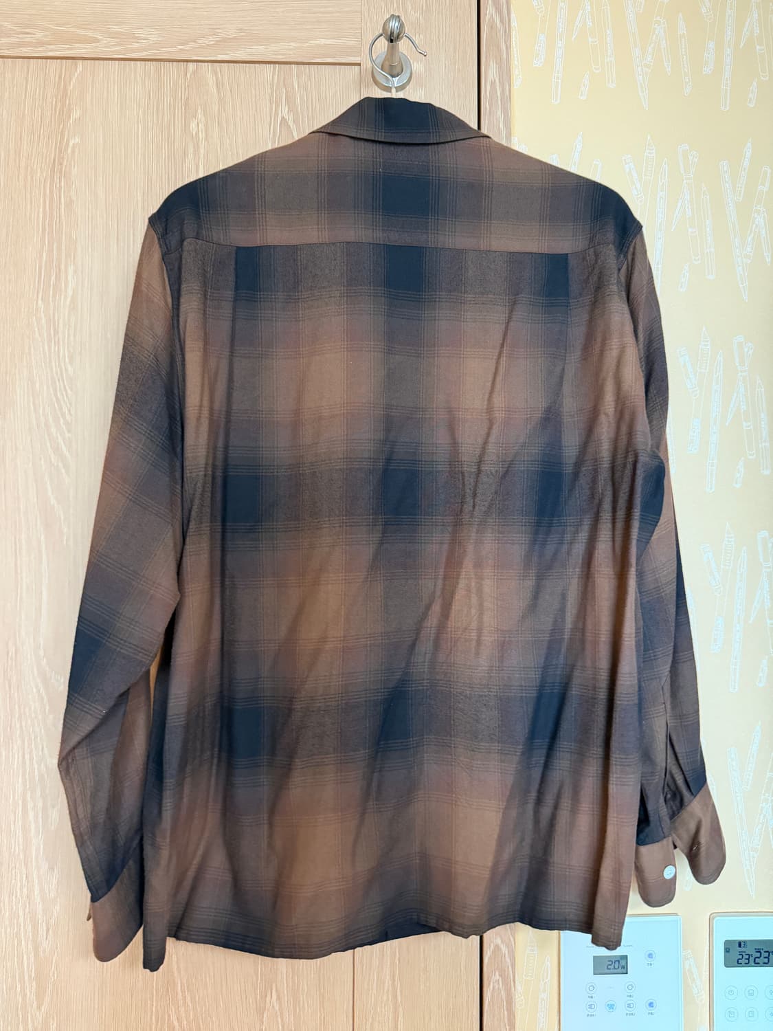Wacko Maria brown 체크 옴브레 셔츠 상품이미지2