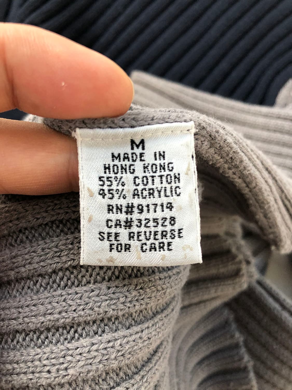 빈티지 아르마니 익스체인지 슬림핏 골지 니트 상품이미지4