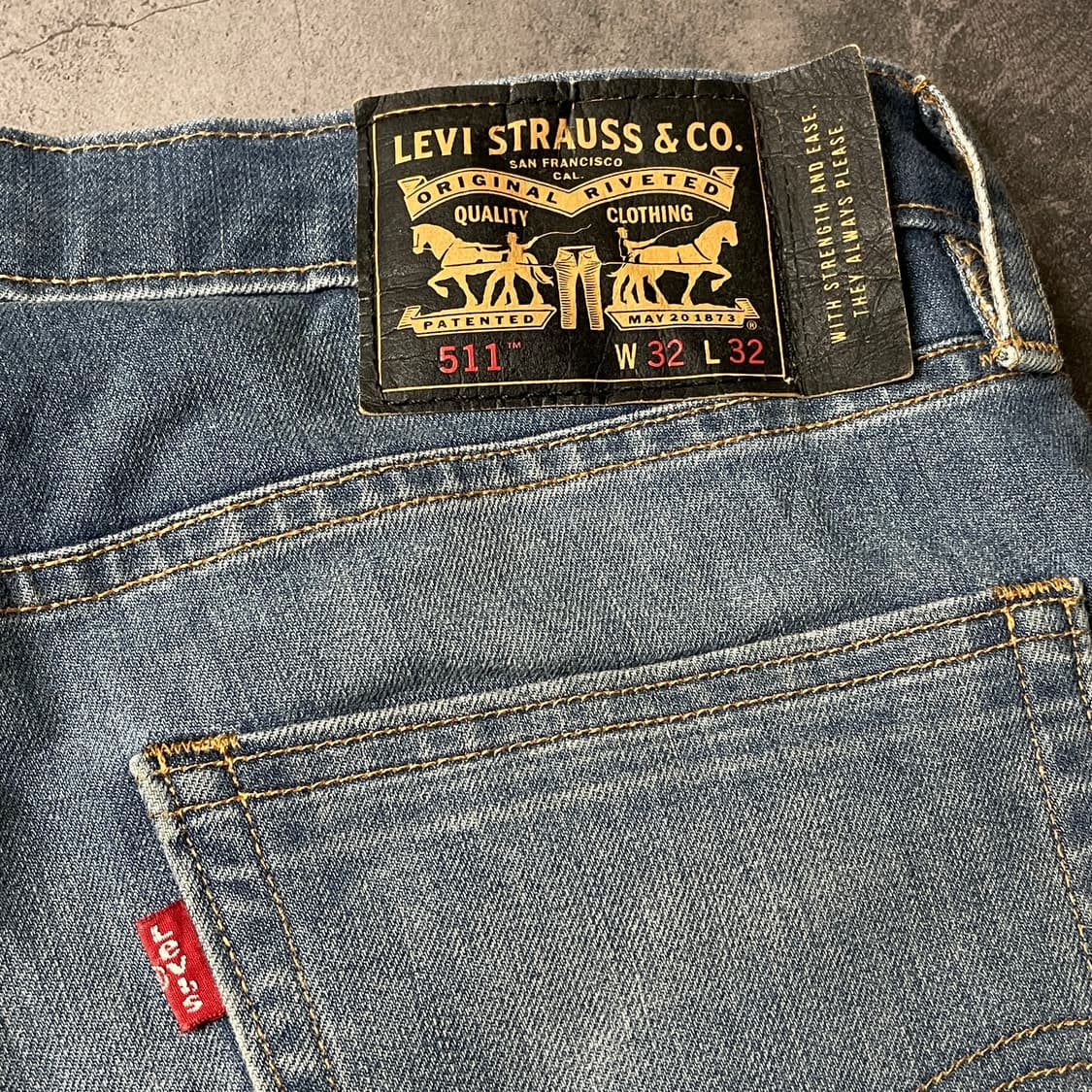 LEVI'S 리바이스511 슬림 스트레이트핏 코튼 데님 팬츠 A00618 상품이미지8