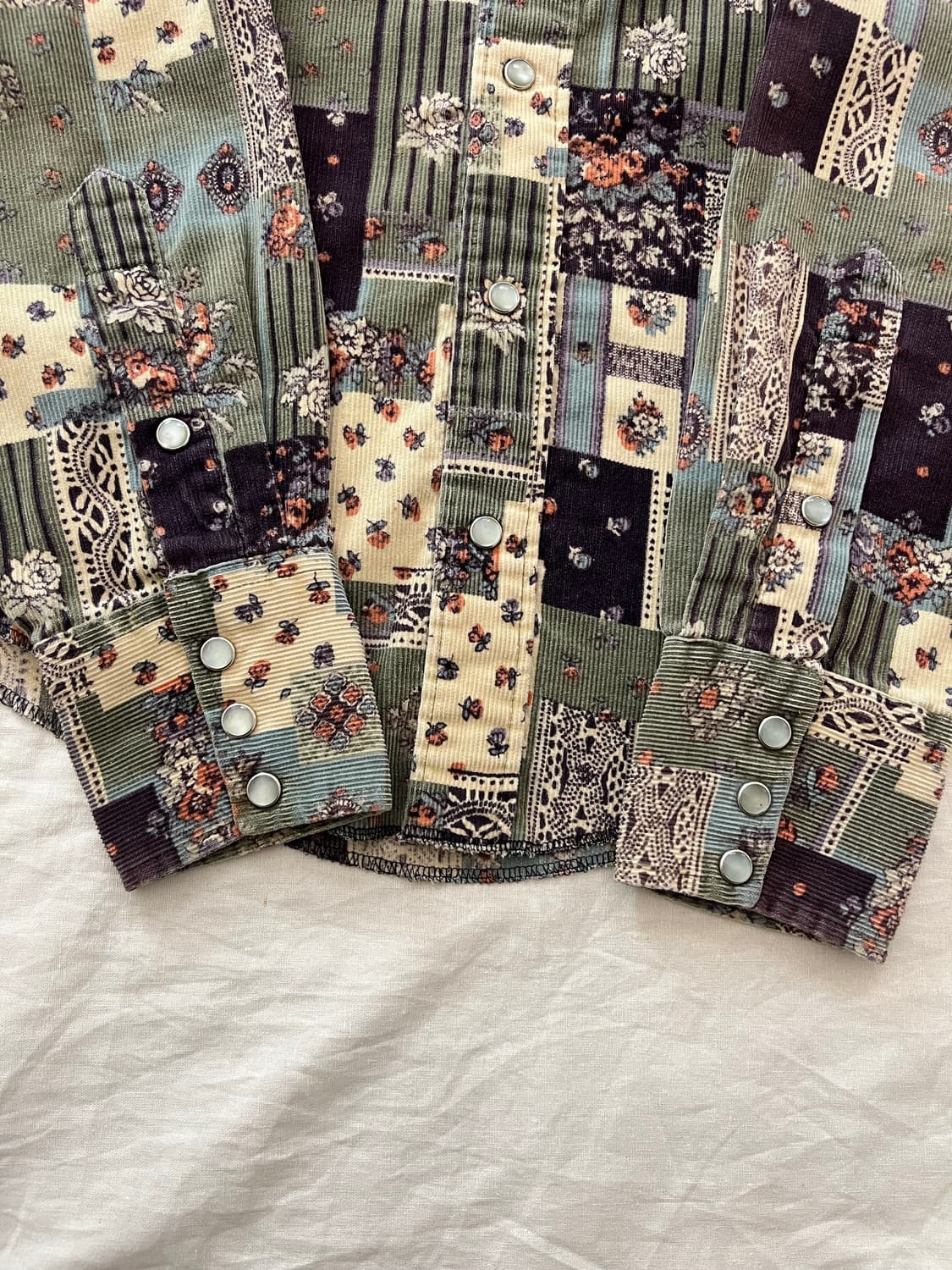 70s H bar C 빈티지 코듀로이 웨스턴 셔츠 상품이미지4