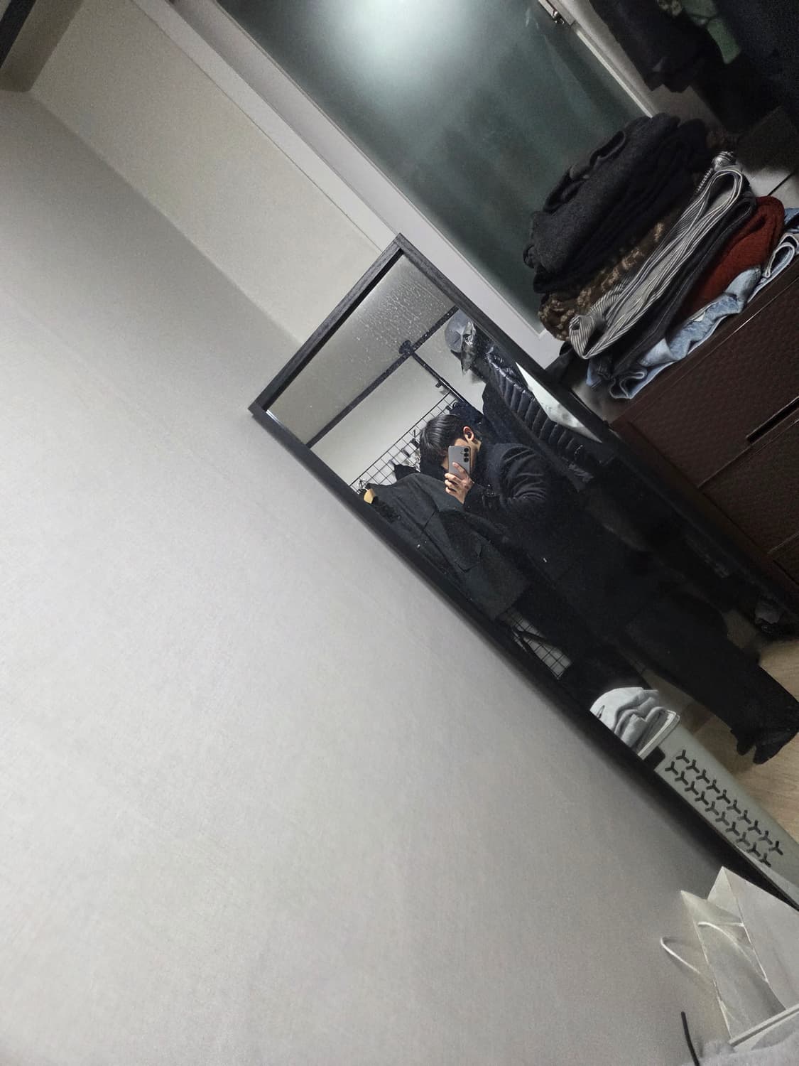 VanHart di Albazar) 빈티지 울 니트 더블 코트 상품이미지3