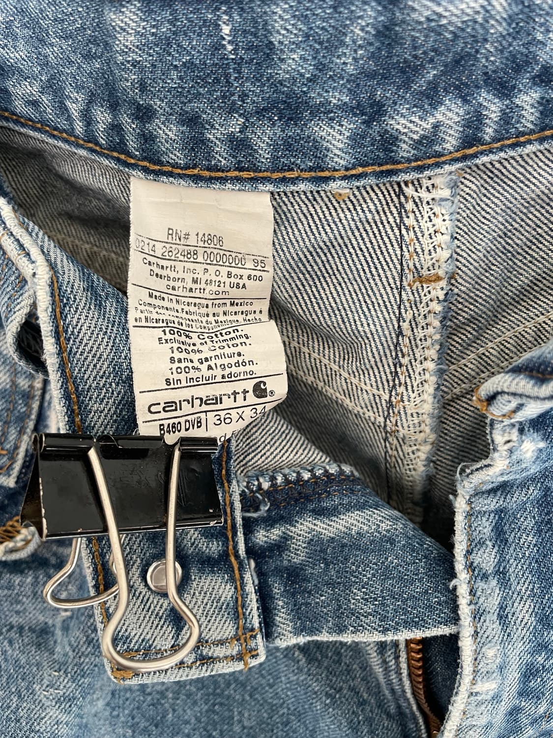 carhartt- battleworn ripped denim 상품이미지6