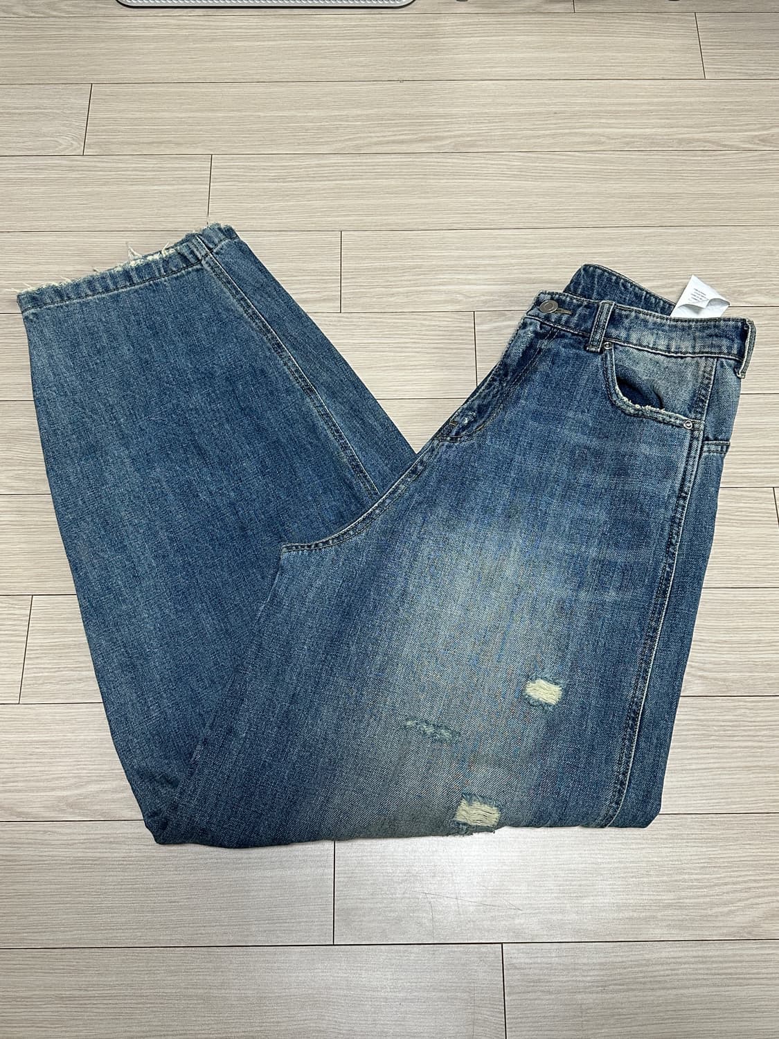 Coor쿠어 디스트로이드 샌드 워싱 벌룬 진스 S 상품이미지2