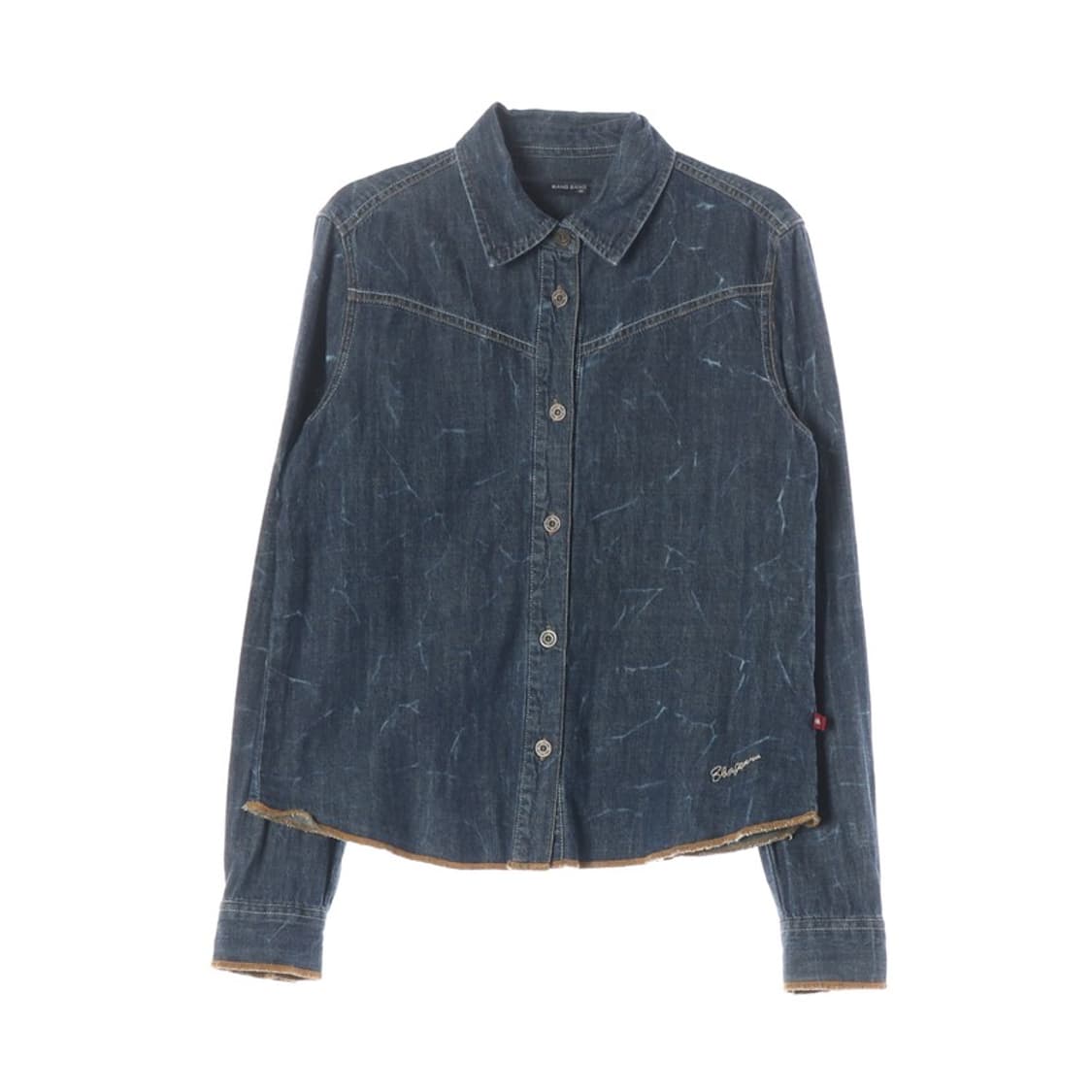 뱅뱅 빈티지 크랙 워싱 데님 셔츠 M 상품이미지1