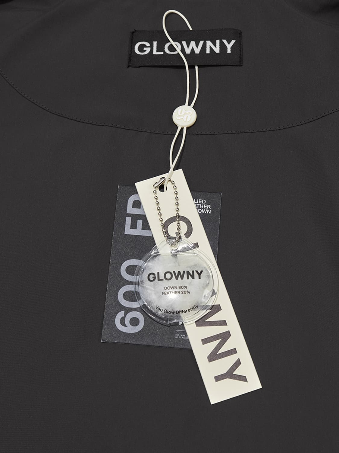 택달린 새상품) 글로니 덕 다운 패딩 푸퍼 자켓 차콜 상품이미지4