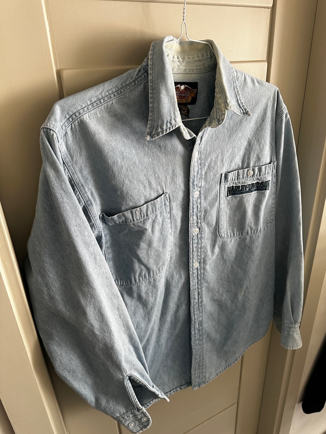 90s~00s Harley-Davidson Denim Shirt 상품이미지4