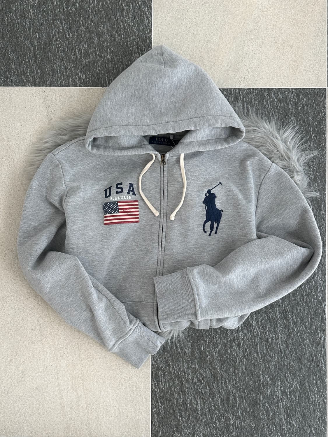 폴로 랄프로렌 빅포니 USA 성조기 후드집업  상품이미지5