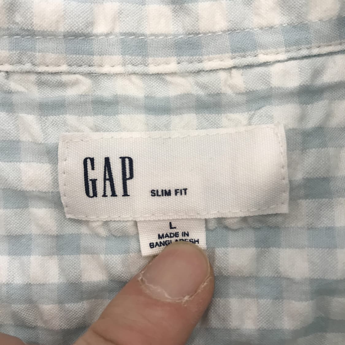 GAP 갭 시어서커 반팔셔츠 [L] 상품이미지4