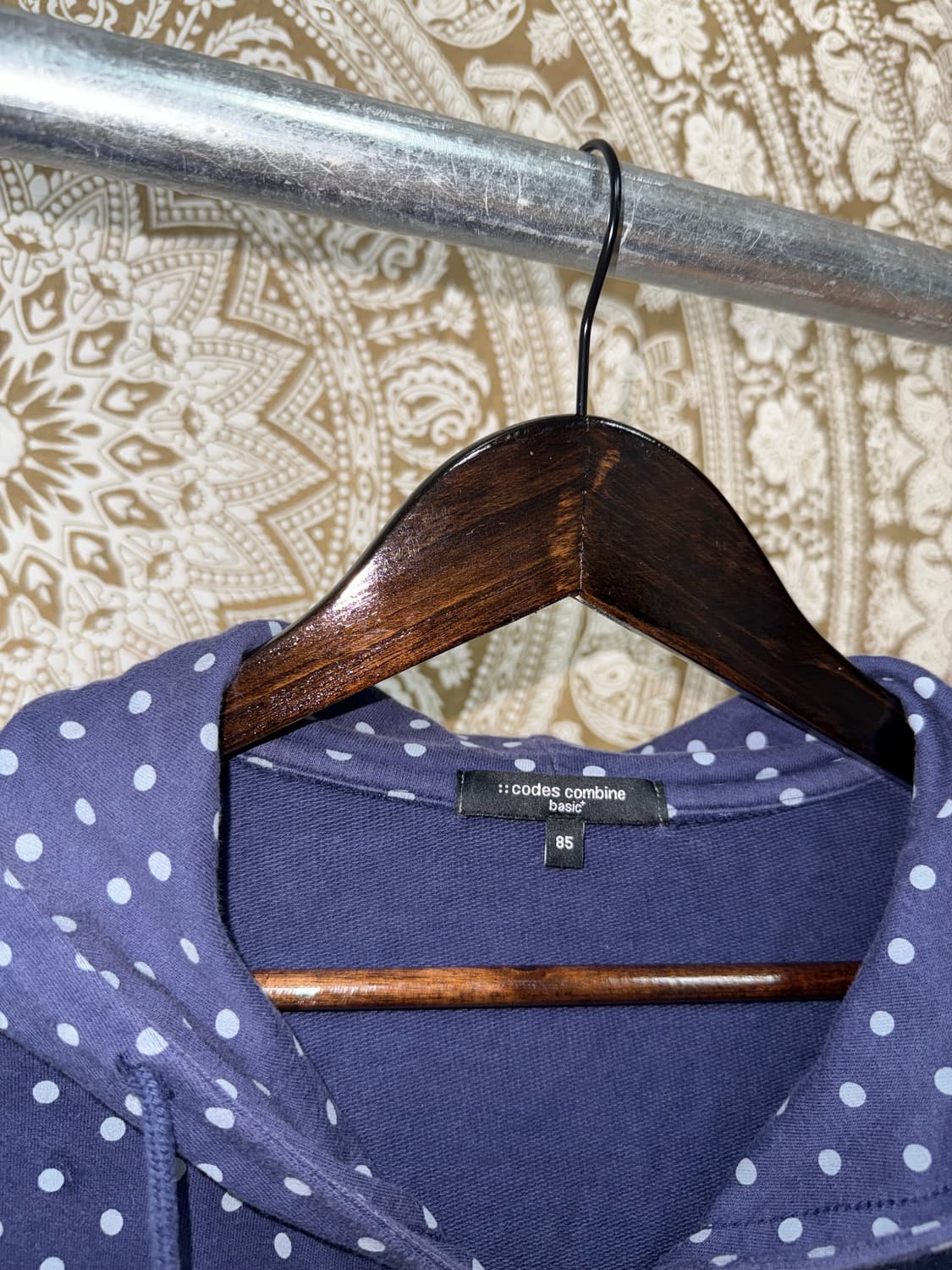 코데즈컴바인 여성 도트 후드집업  상품이미지5