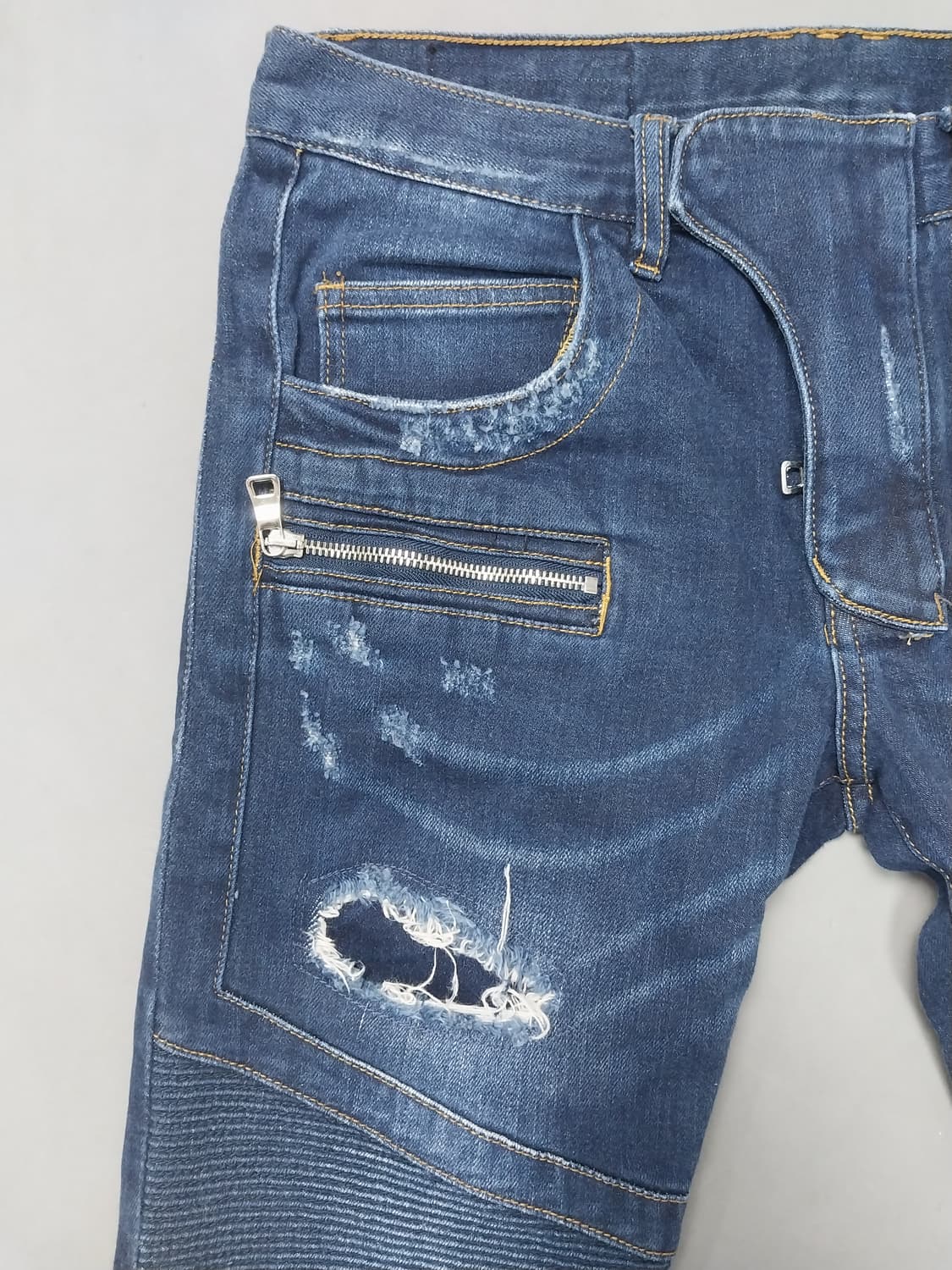 [30] 발망 데미지 디스덧댐 바이커진 청바지 상품이미지2