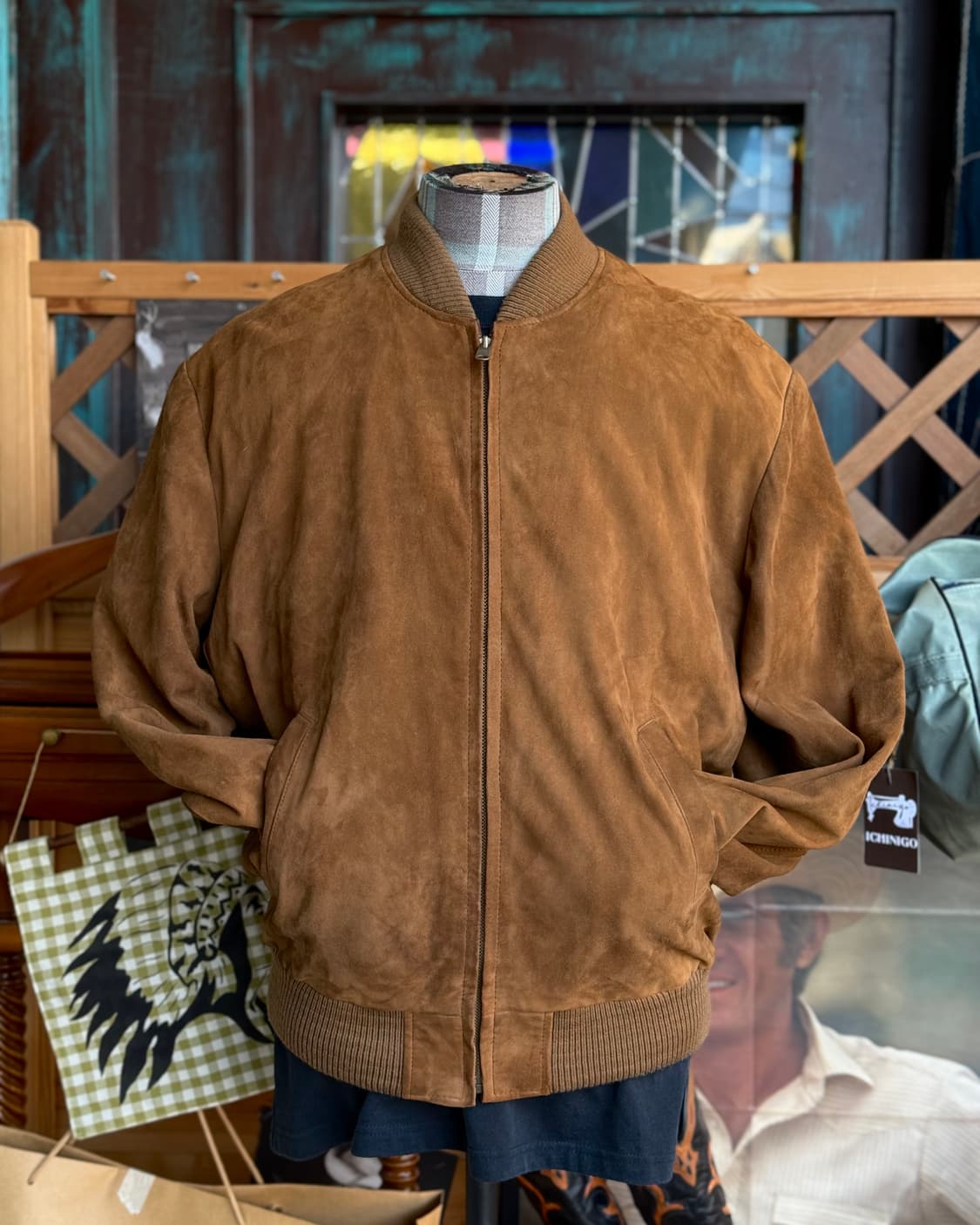 80-90's London Fog 스웨이드 봄버 자켓 XL 상품이미지8