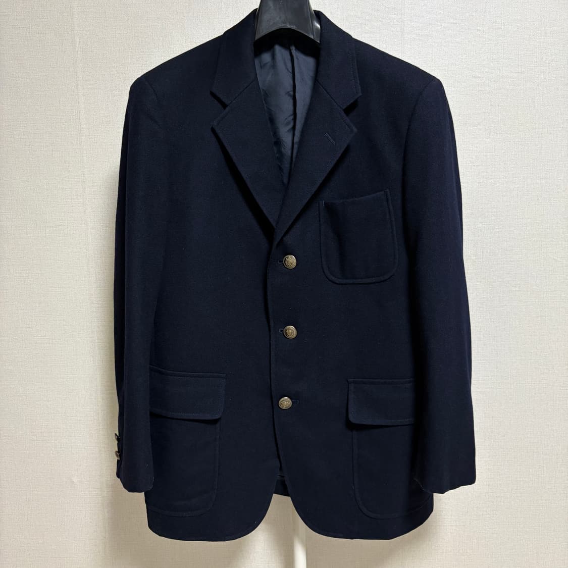 제이프레스 엔틱골드 울 금장 블레이저 자켓 / 네이비, M 상품이미지1