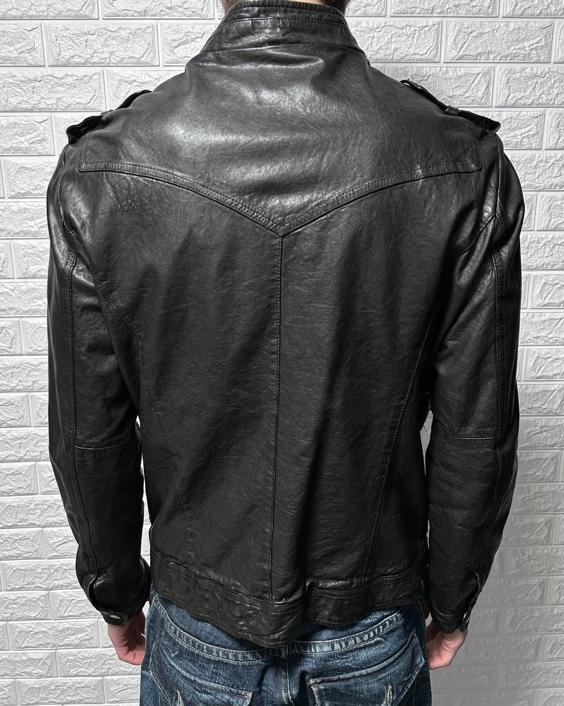 멀티 포켓 이탈리안 레더 자켓 상품이미지4