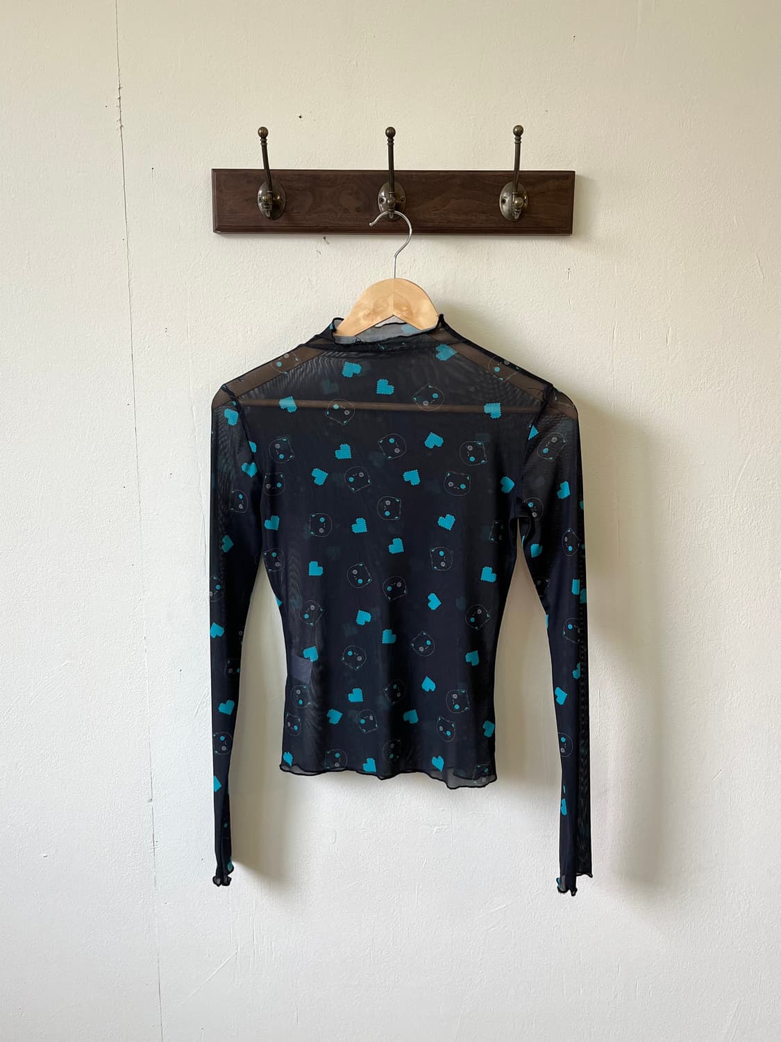 NieR 시스루 민트 캣 탑 상품이미지2