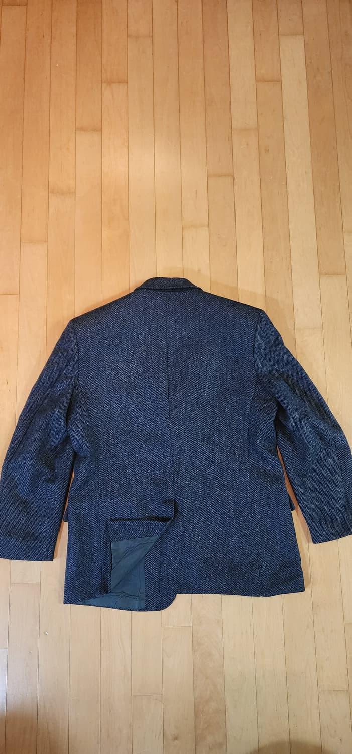 네이비 헤링본 모직자켓 2XL 상품이미지5