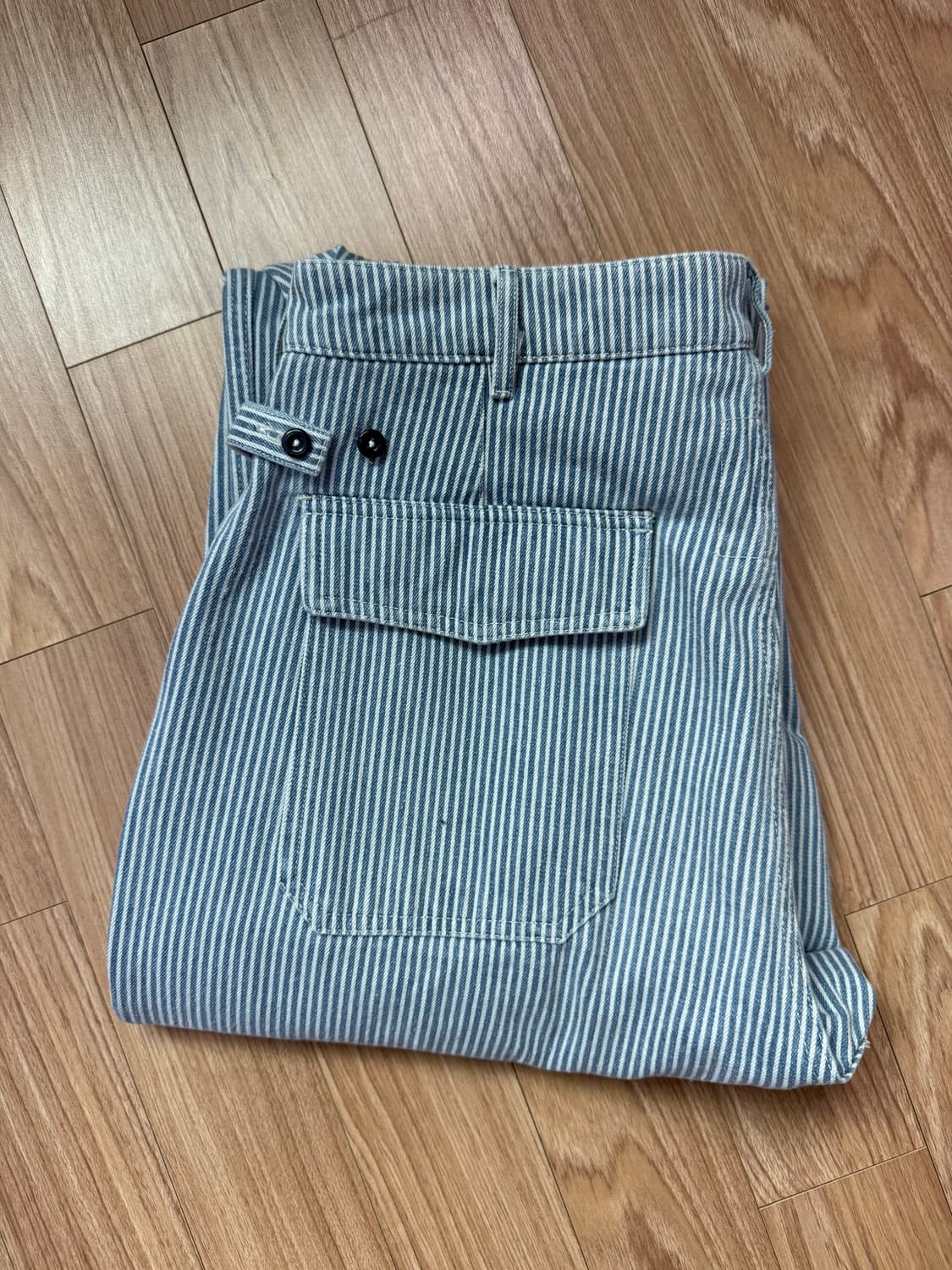 비헤비어 USED HEMMED MIL PANTS 히코리 팬츠 상품이미지4