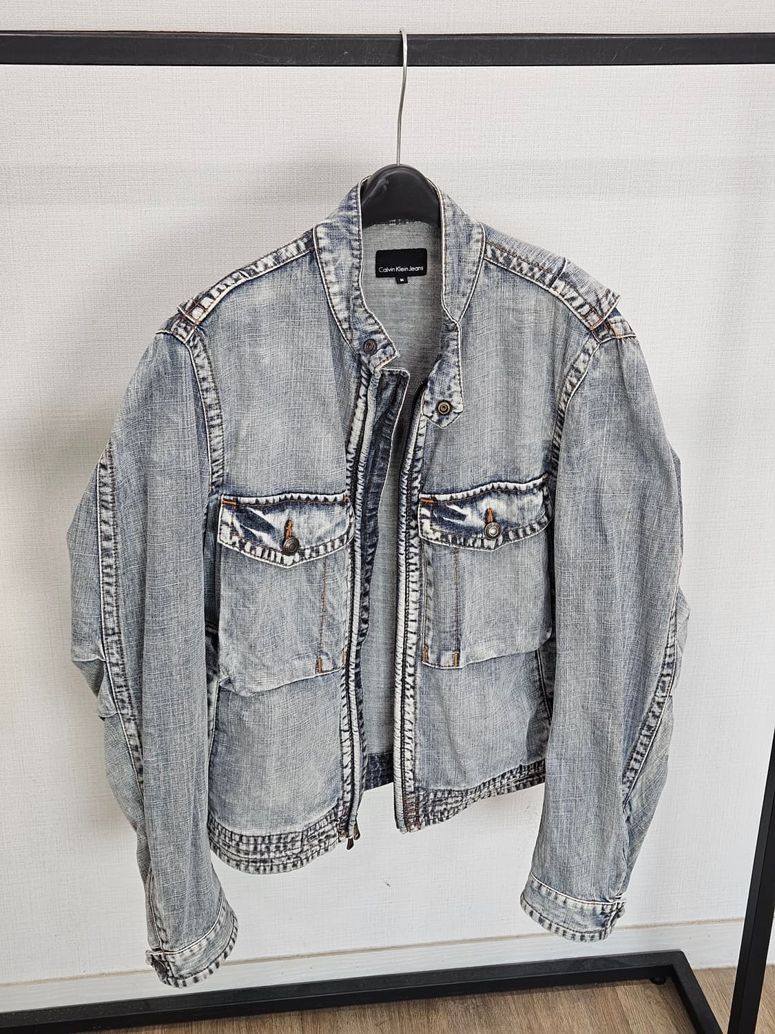 캘빈클라인 데님 바이커 자켓 M 상품이미지2