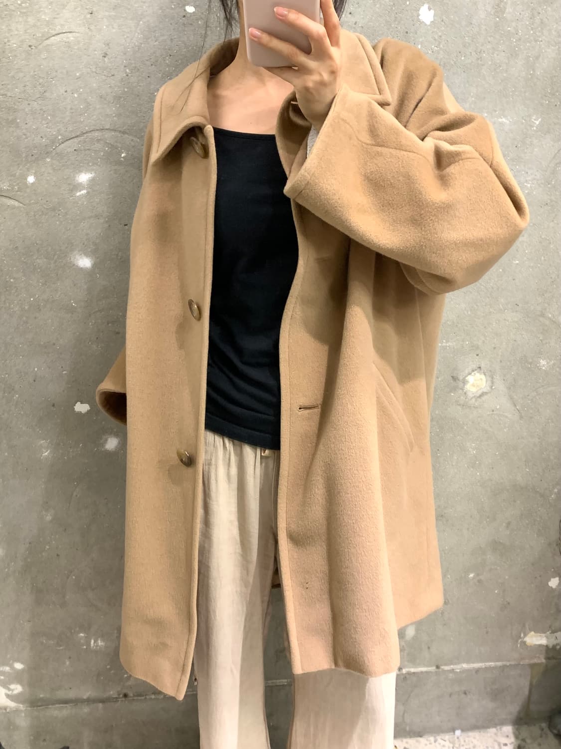 Maxmara 막스마라 카멜 울 코트  상품이미지1