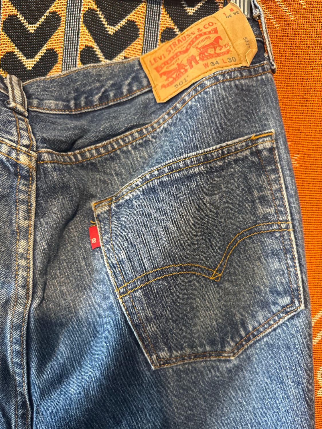 리바이스 501 블랭크탭 34X30 상품이미지4