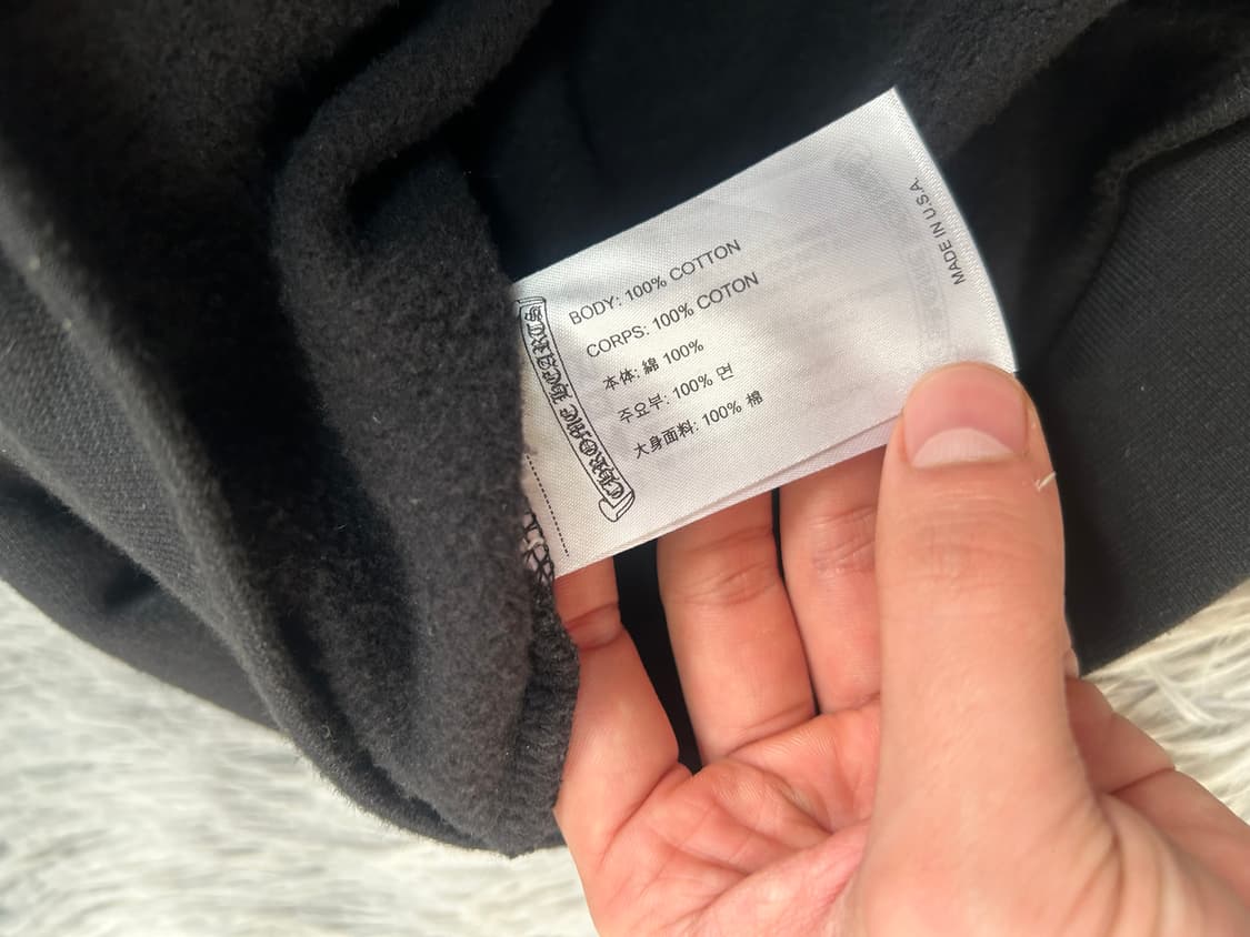 [크림구매] 크롬하츠 홀스슈 로고 맨투맨 블랙 S 상품이미지8