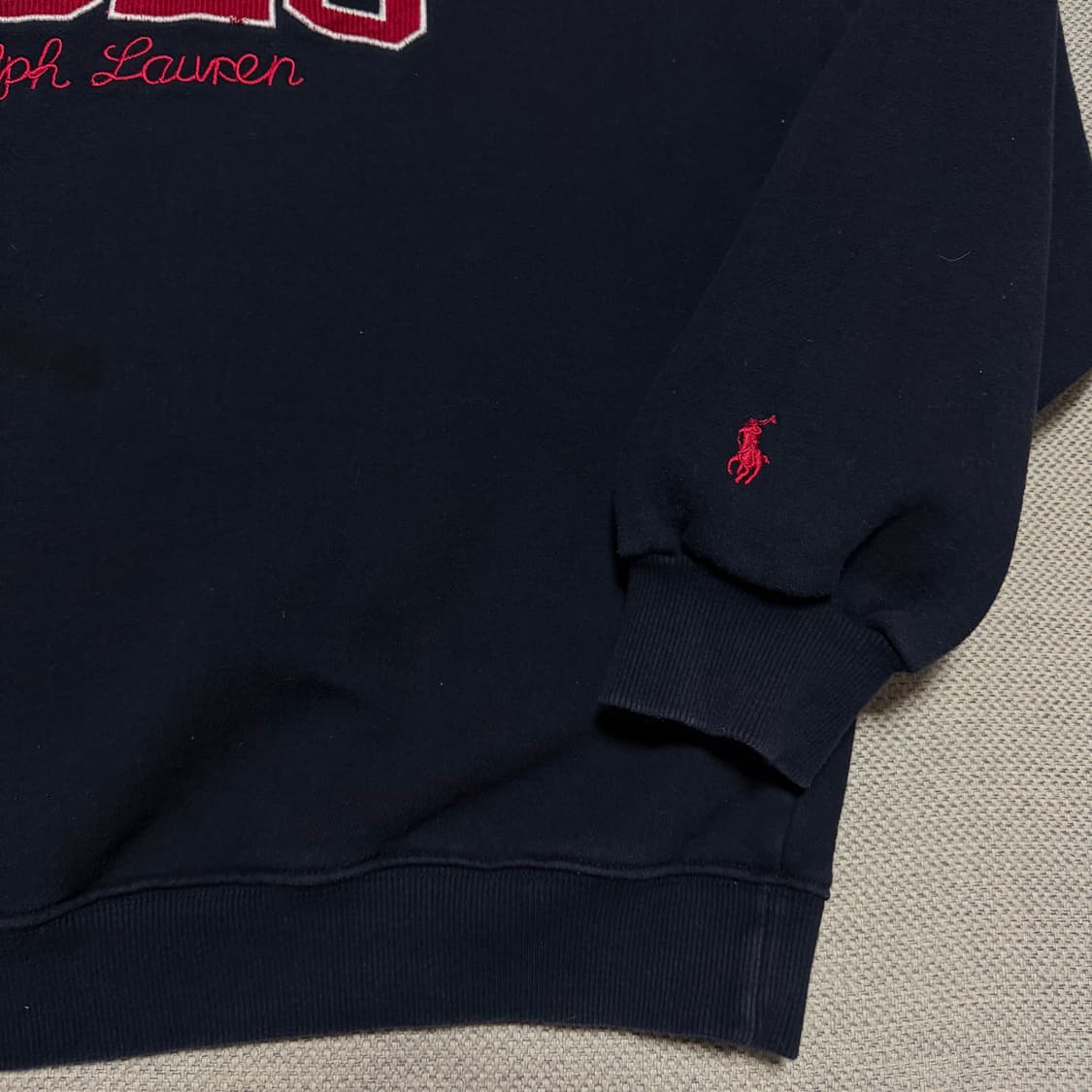 폴로 랄프로렌 스펠아웃 기모 맨투맨 상품이미지3