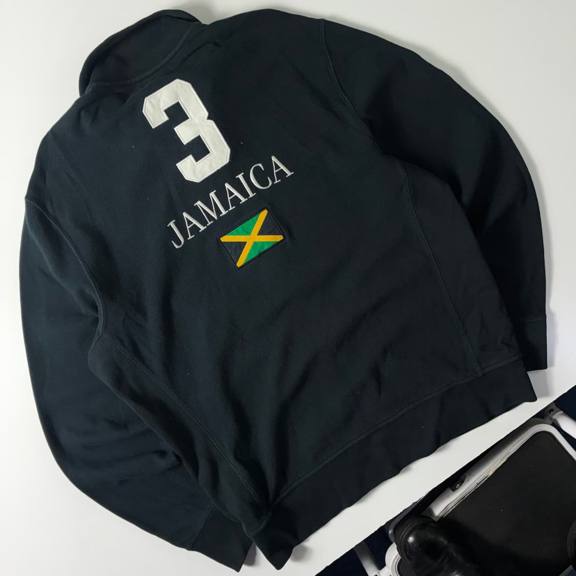 Polo  폴로 랄프로렌 자메이카 빅포니 블랙 코튼 집업  상품이미지3