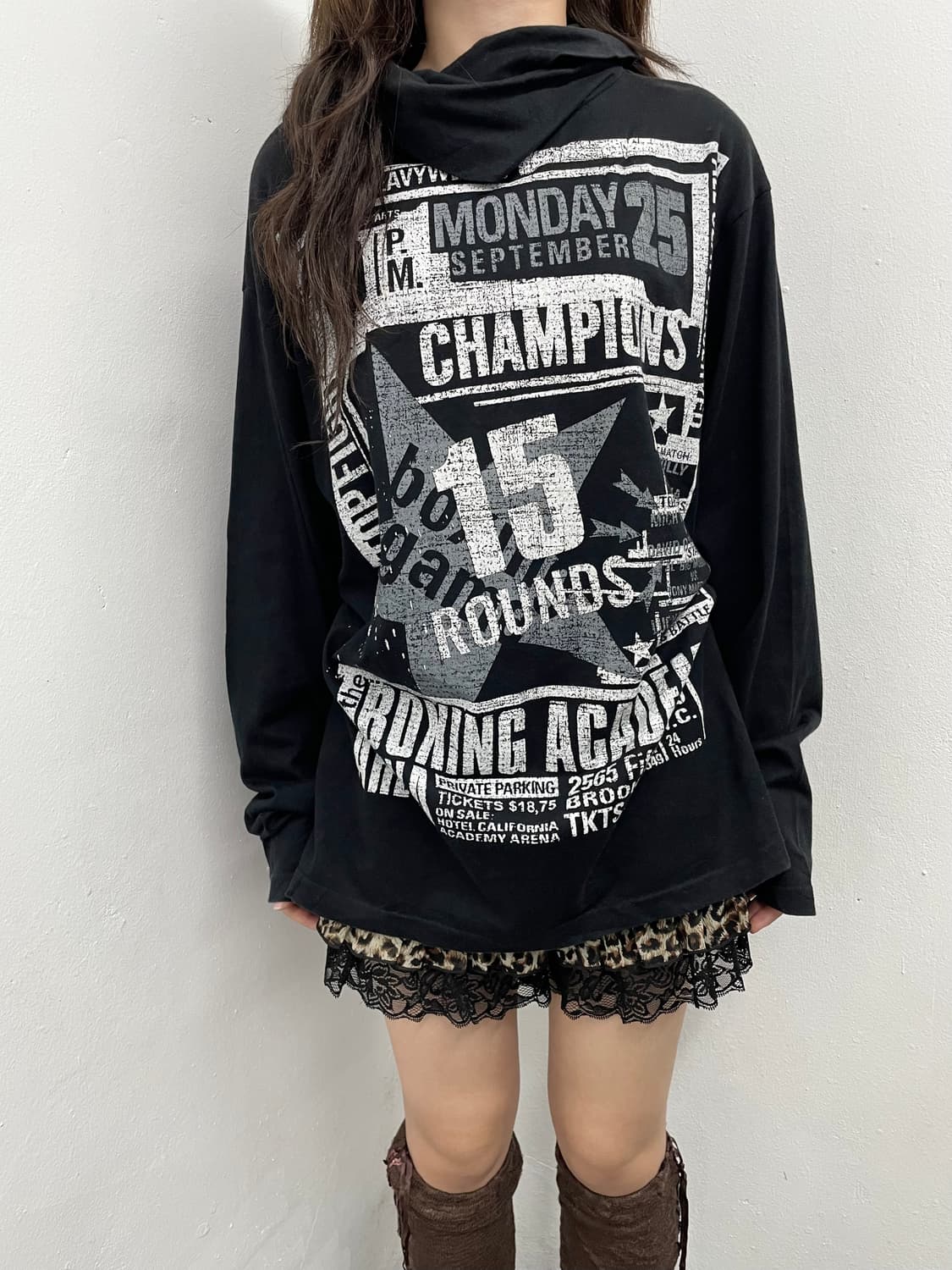 펑크 프린팅 워머 슬리브 상품이미지1