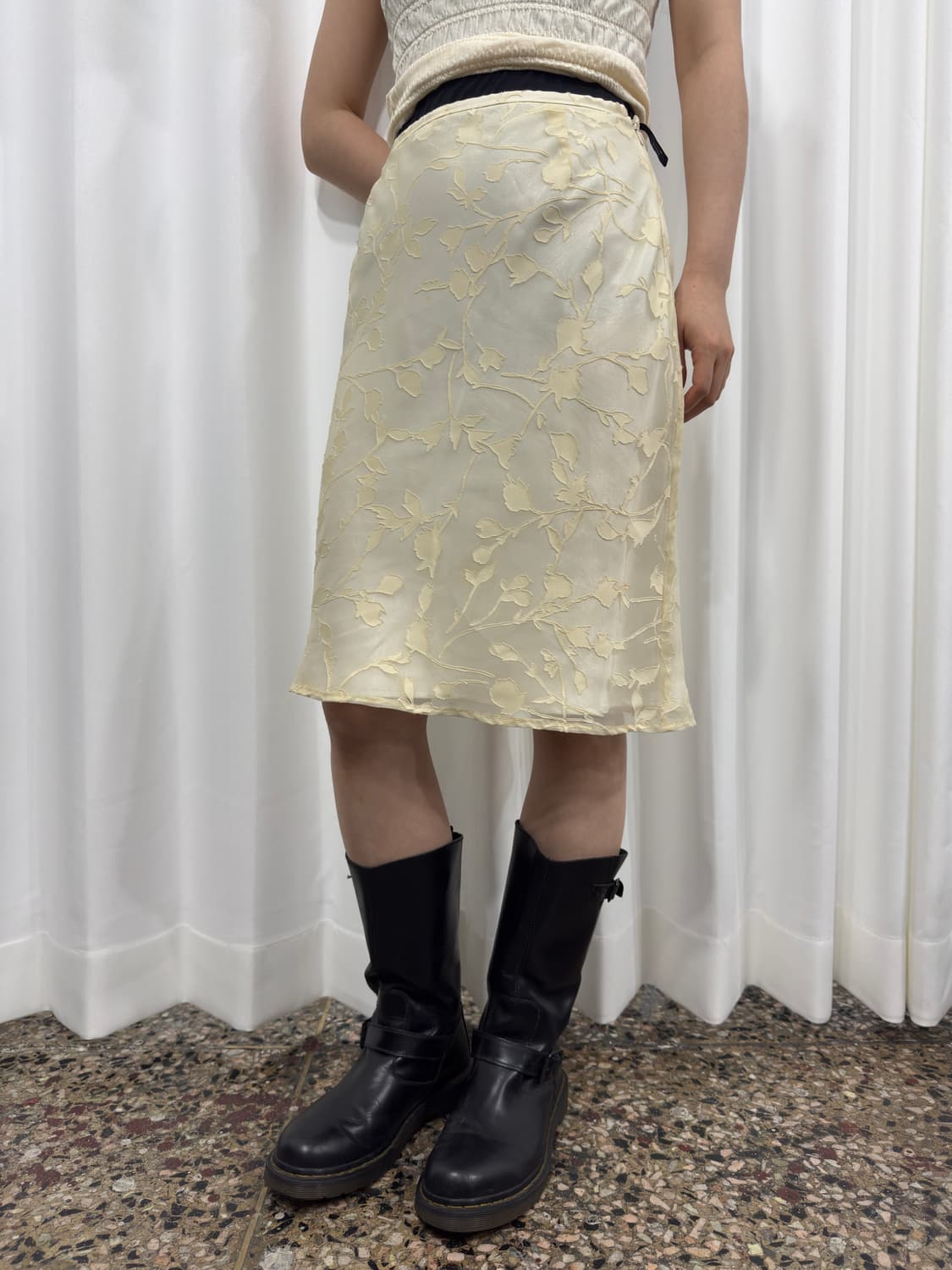 bosch flower pattern midi skirt  상품이미지3