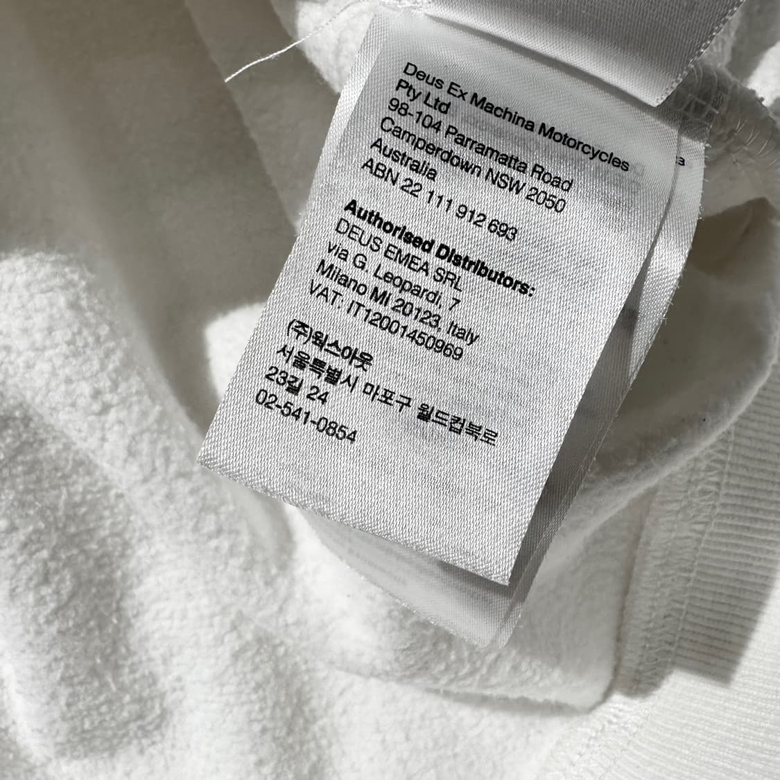 데우스 엑스 마키나 오버사이즈 후드 서울 빈티지 화이트 상품이미지9