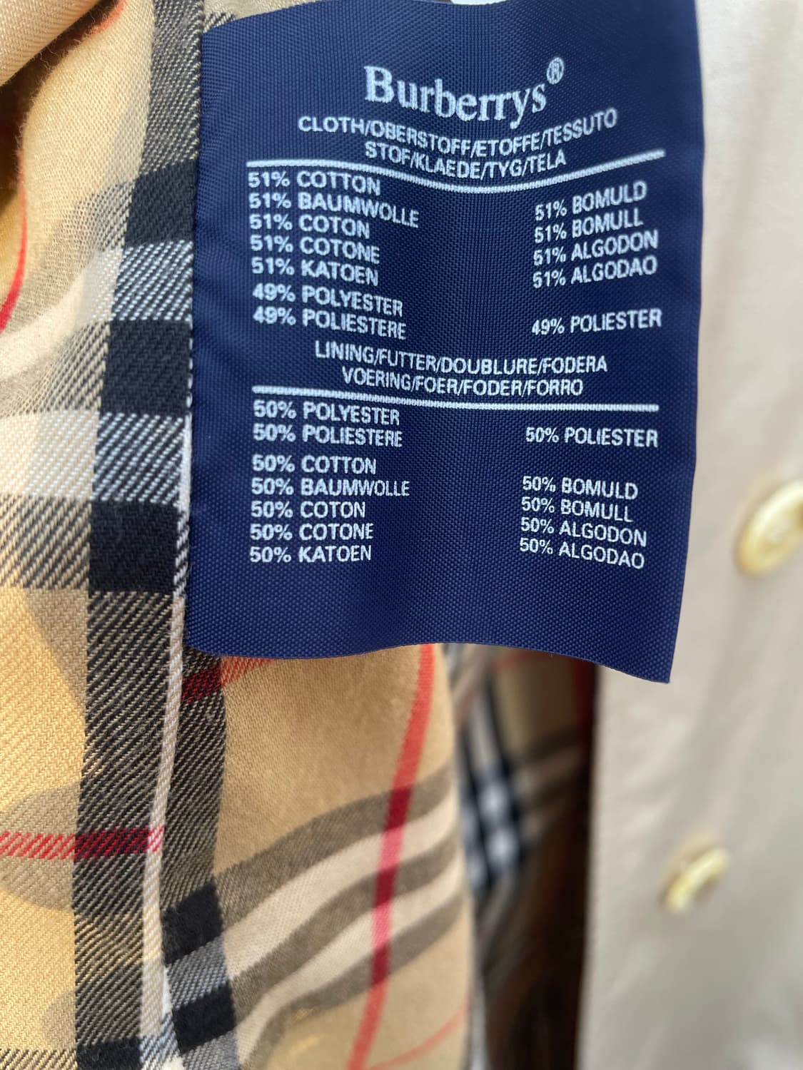 Burberrys Beige Balmacaan Coat  상품이미지10