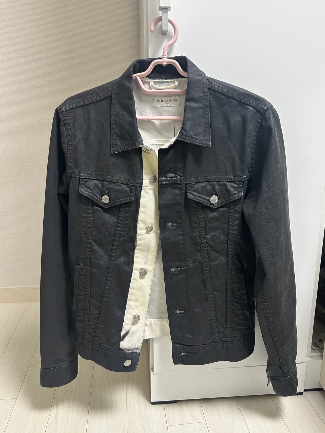 드리스반노튼 14aw 페인트 데님자켓 상품이미지1