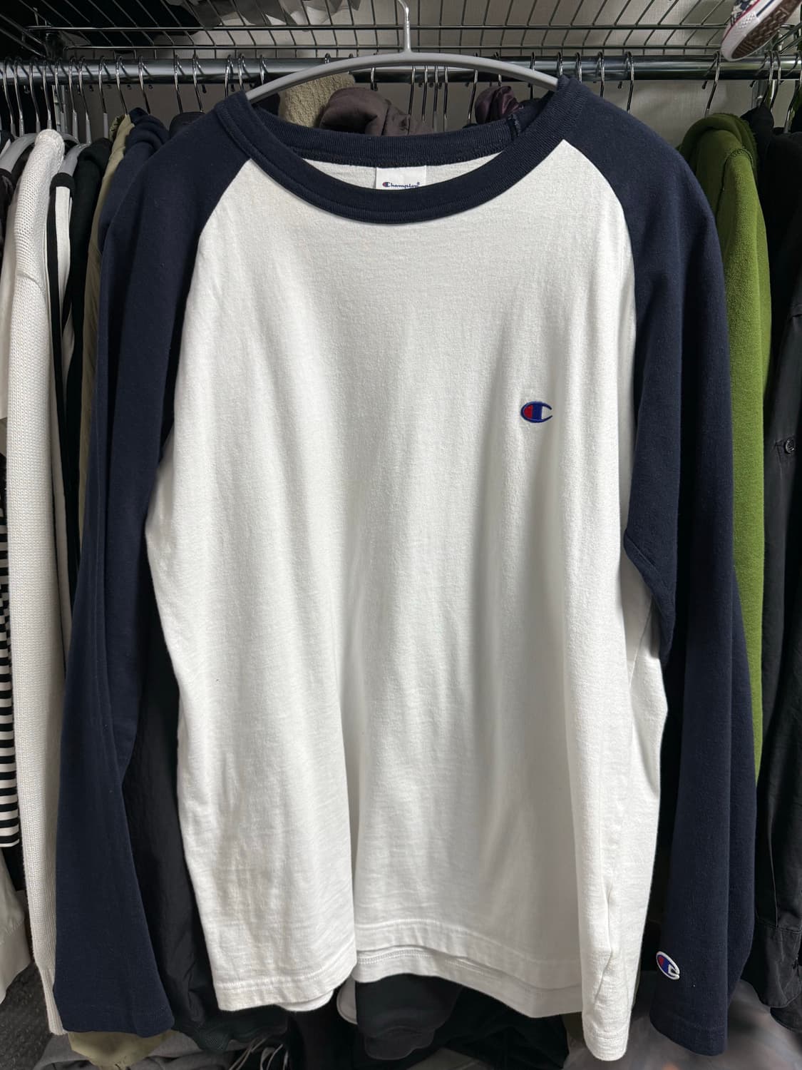 챔피온 나그랑 롱슬리브 네이비 L 상품이미지1