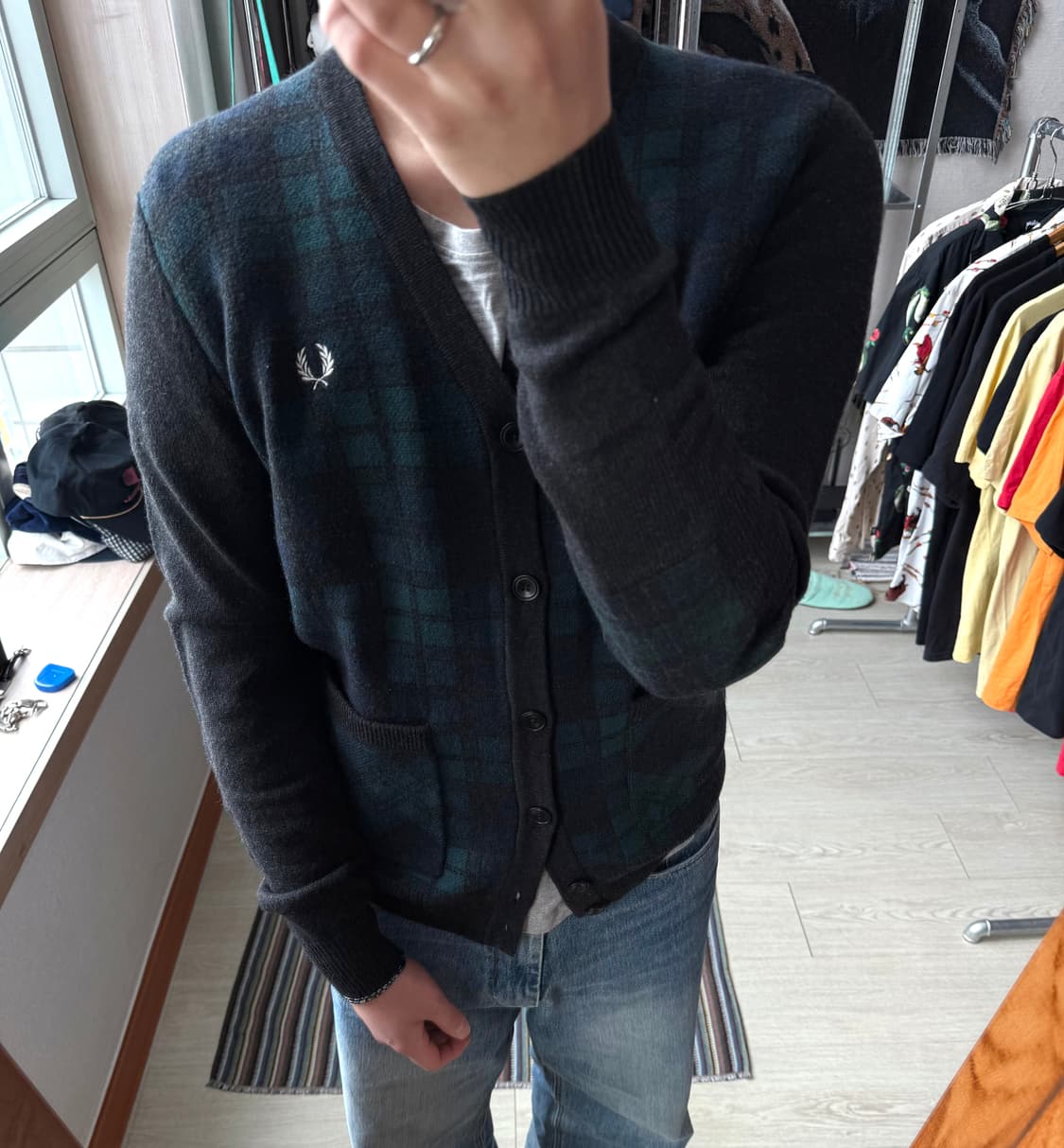 프레드페리 울 가디건 상품이미지1