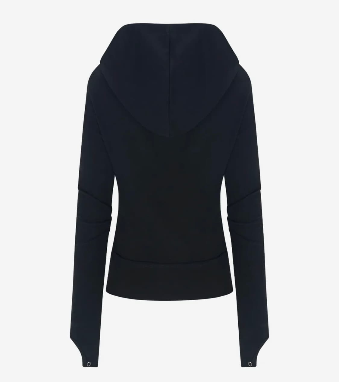 플리즈노팔로우 에디 언발 하이넥 후드집업 상품이미지2