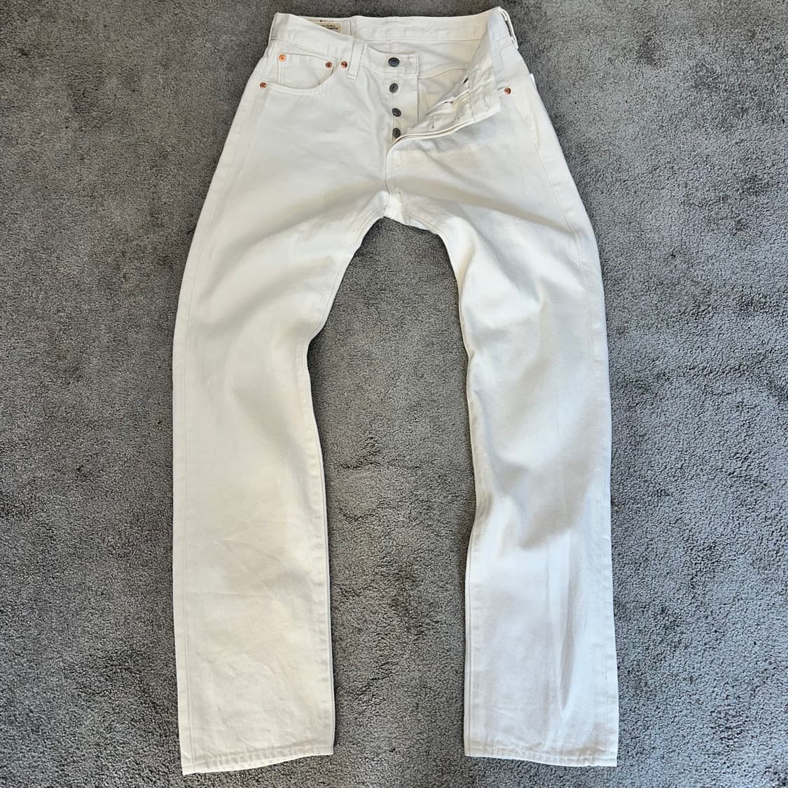 리바이스501 오리지널 화이트 데님 팬츠(28) 상품이미지9