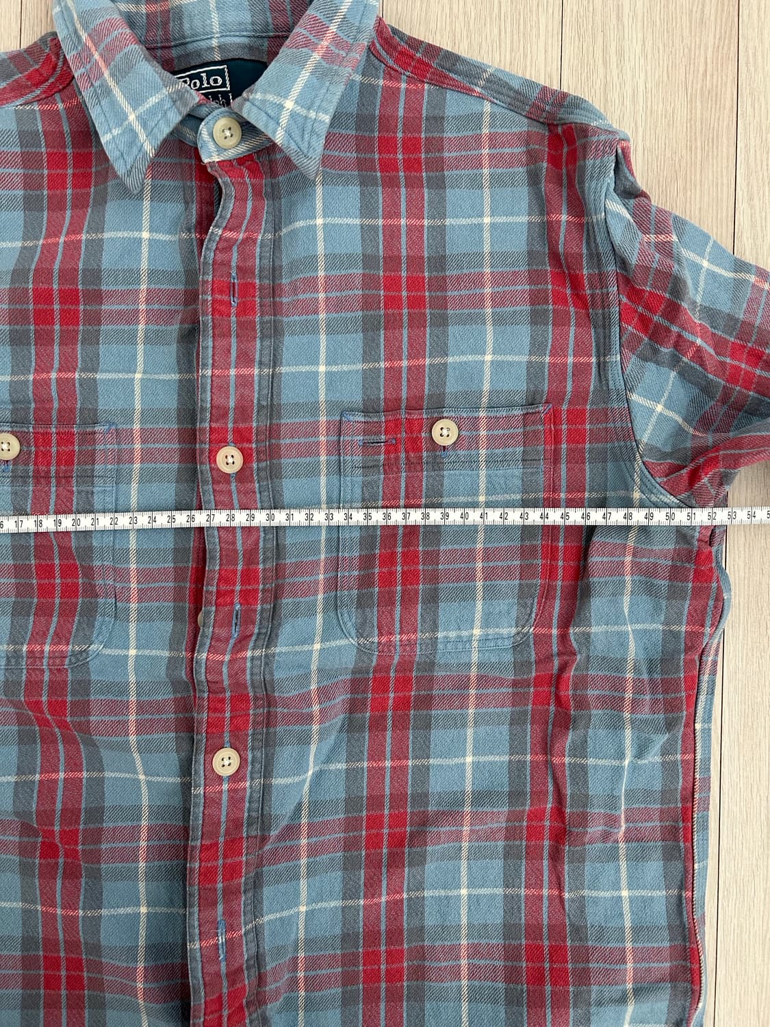 빈티지 폴로 체크 셔츠 상품이미지5