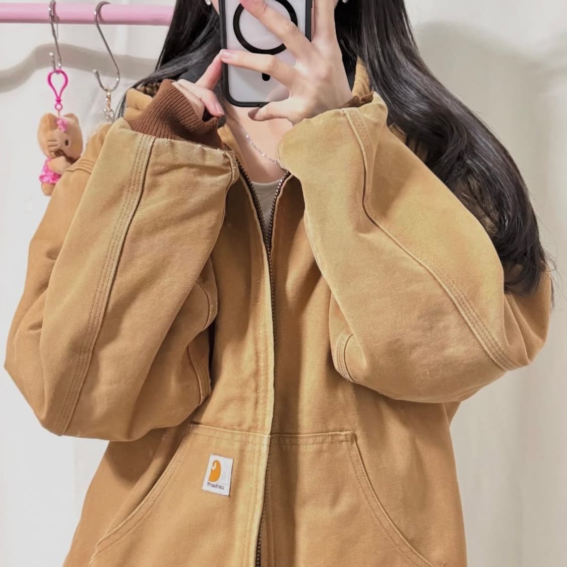 칼하트 덕 후드 자켓 상품이미지2