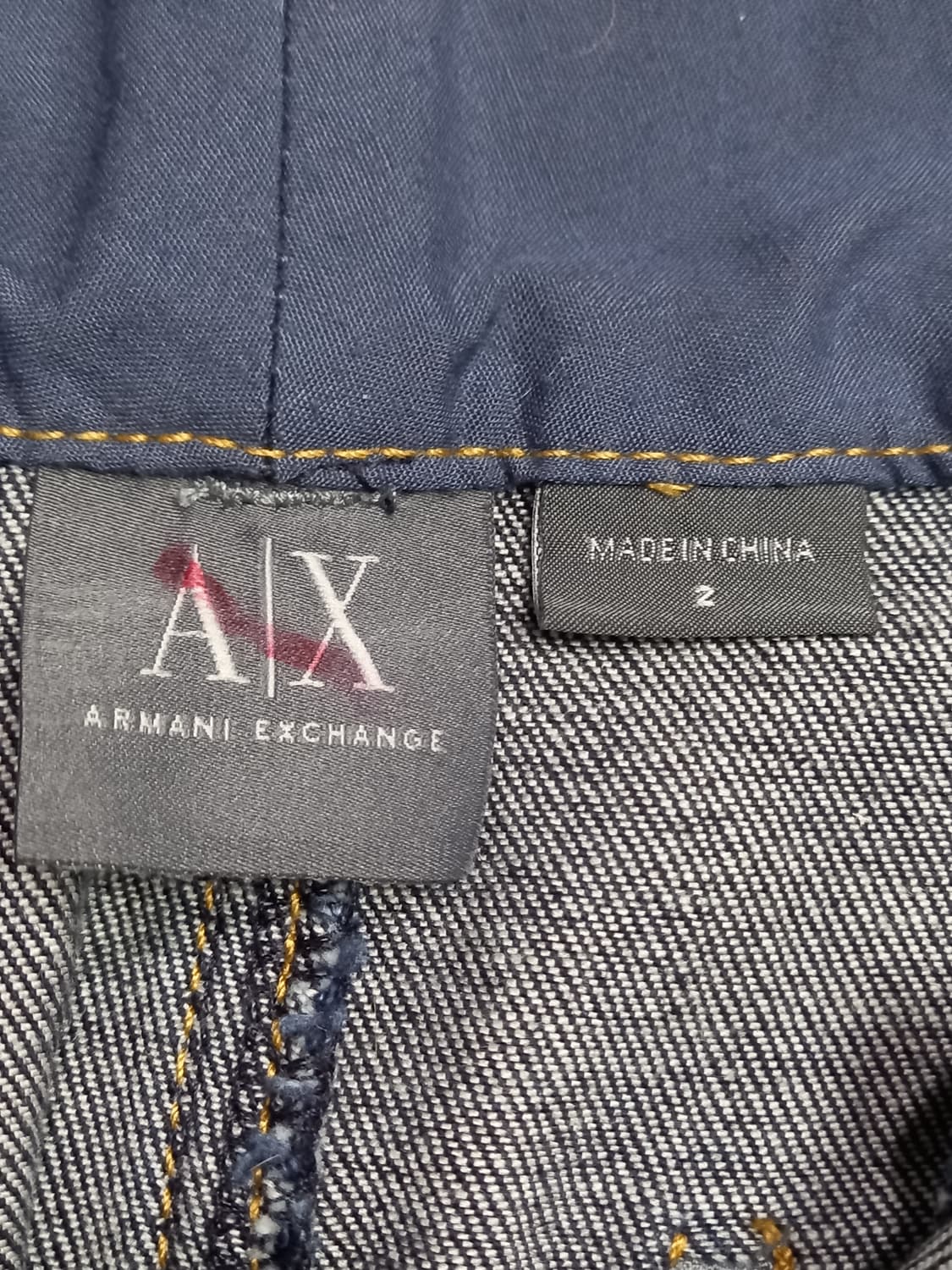 27-28 새상품 A/X 스판 데님 미니스커트진청 28-930 상품이미지4