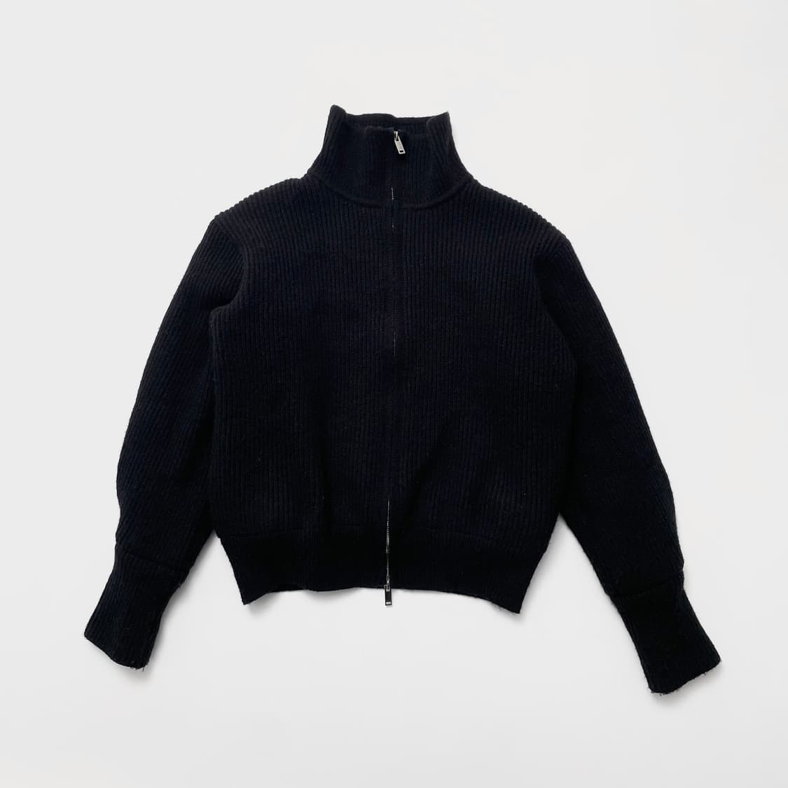 [아뜨랑스] made 양털 니트집업 투웨이 지퍼 겨울 니트 상품이미지9