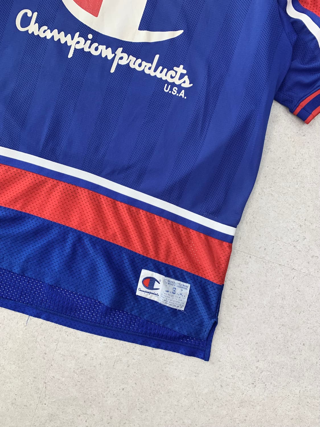Champion 90s 올드 챔피온 매쉬 반팔 티셔츠 상품이미지2