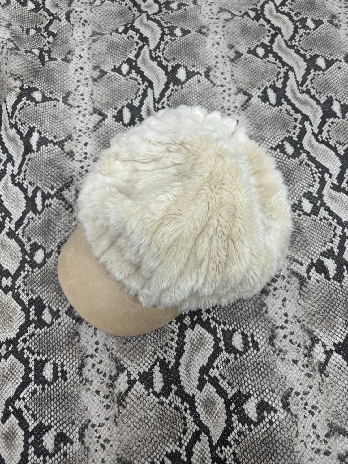 5 Beige Fur Cap (여성 Free) 3.0 상품이미지4