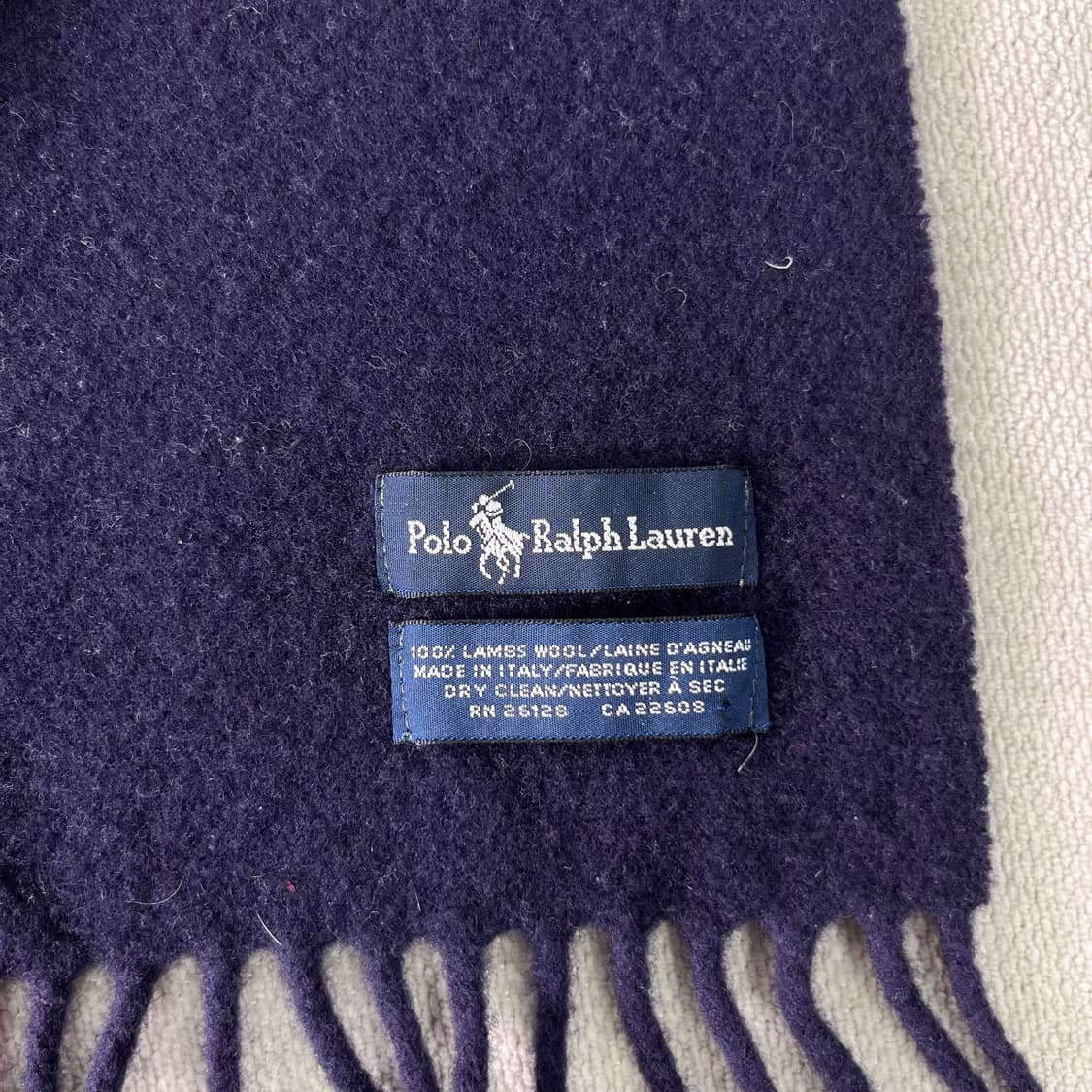 폴로랄프로렌 빅포니 램스울 네이비 머플러  상품이미지4