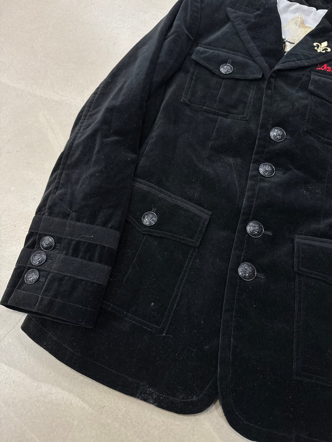 ASK 벨벳 자켓 M 상품이미지3