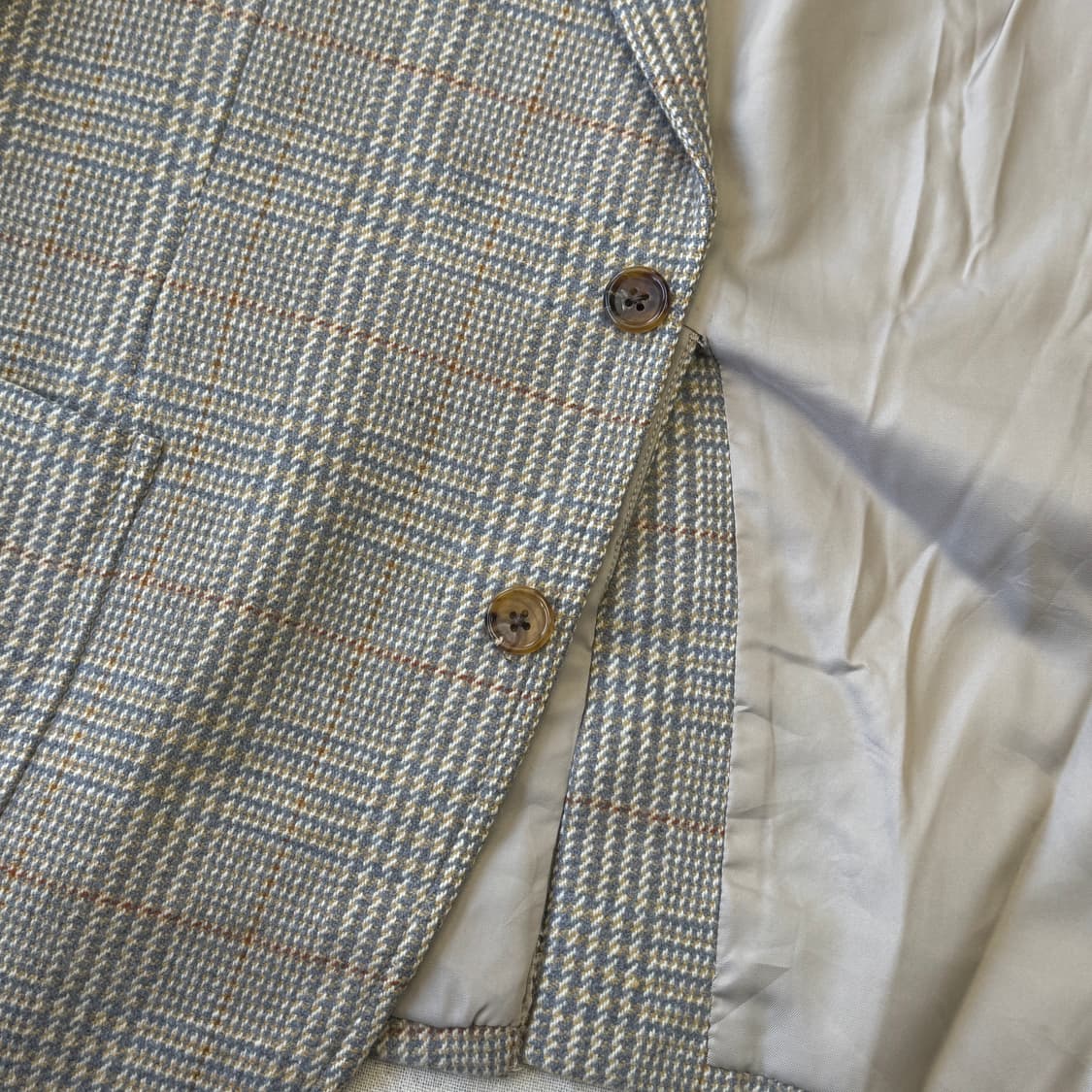 버버리 90s 빈티지 재팬 프레피 울 체크 자켓 95 상품이미지4